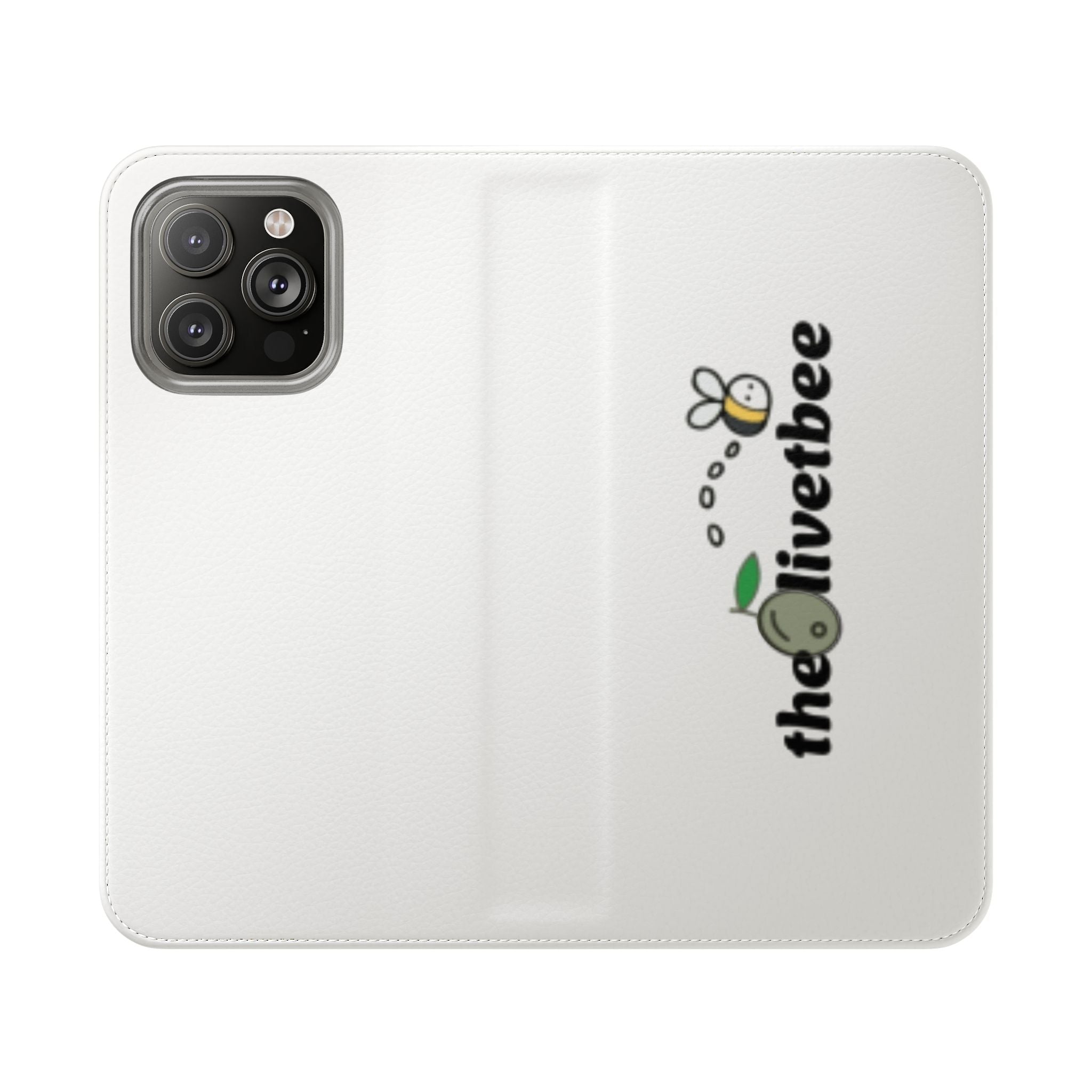 Flip Case Phone Wallet — 'theOlivetbee' Folio with Card Slots