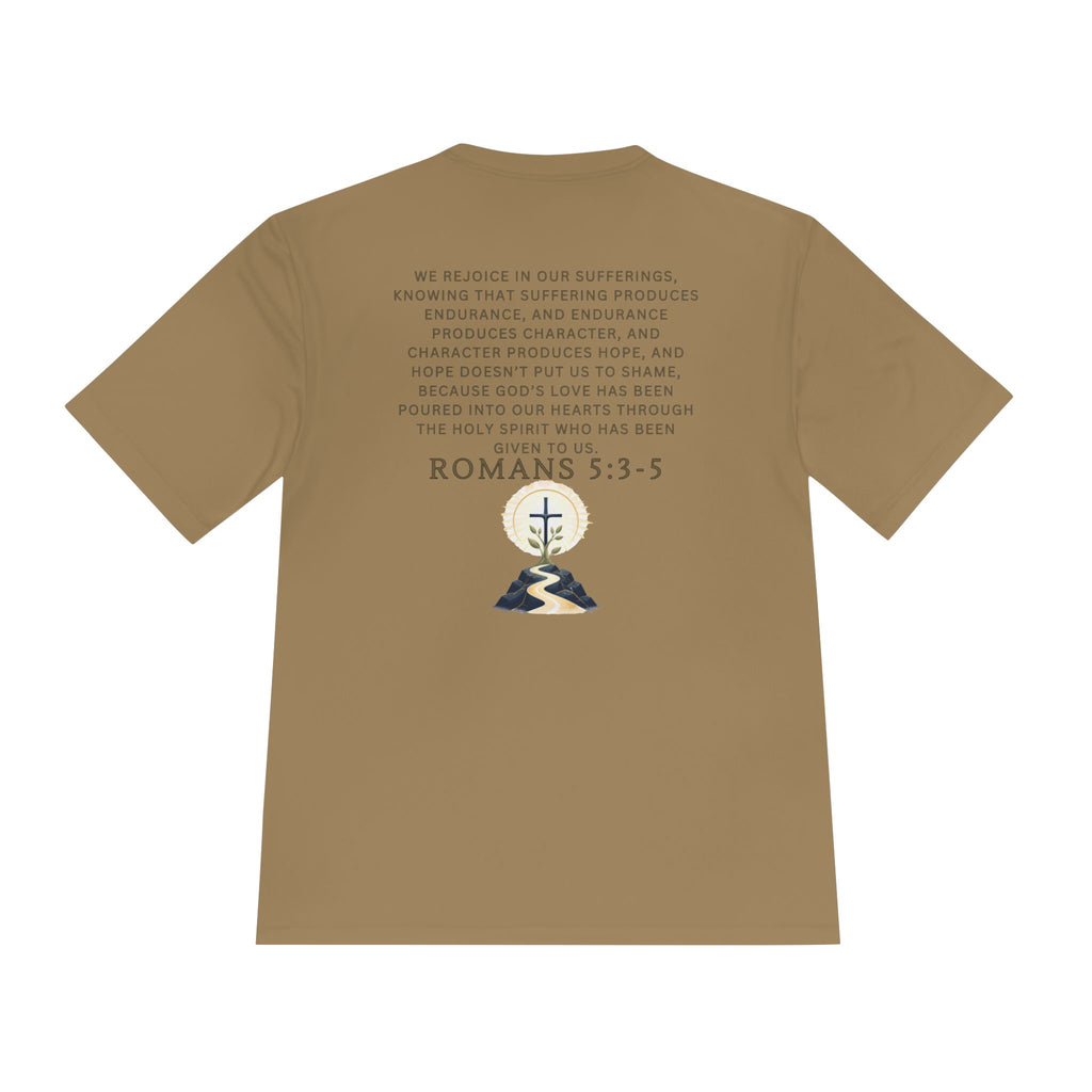 Romans 5:3-5 Christian workout T-Shirt