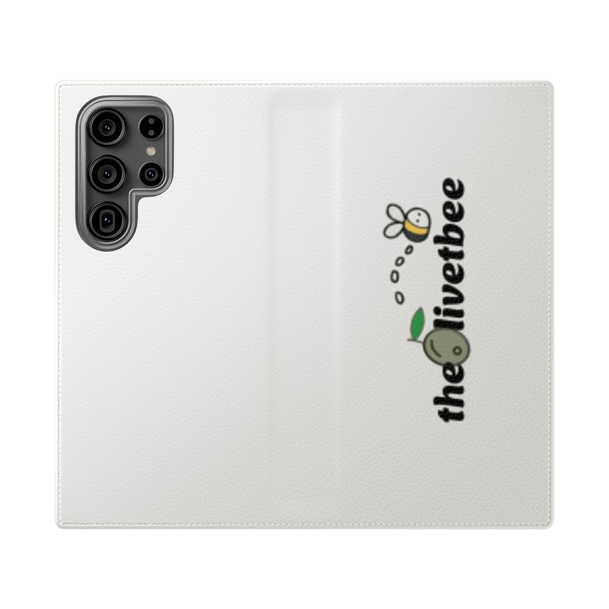 Flip Case Phone Wallet — 'theOlivetbee' Folio with Card Slots