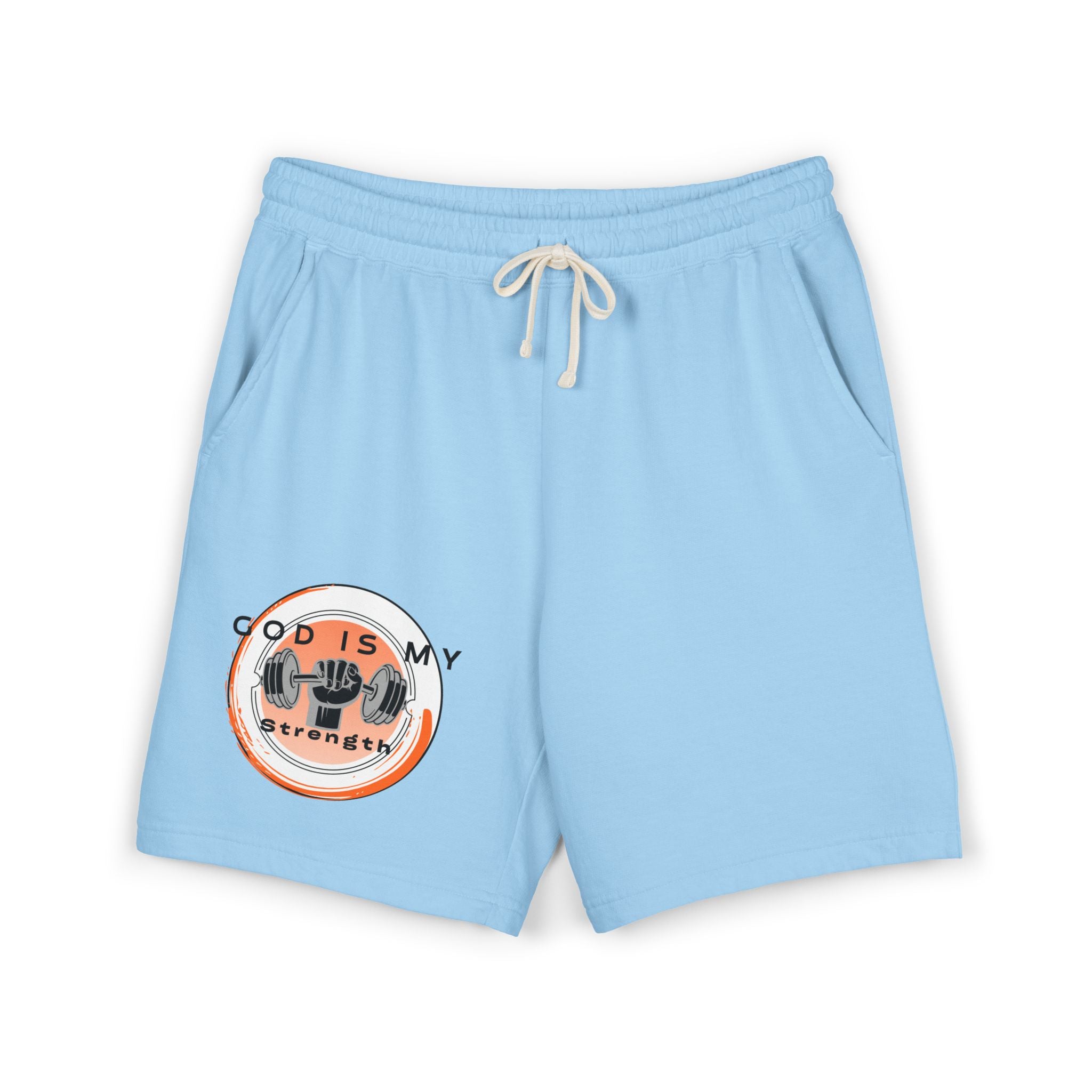 "God Is My Strength" — Fleece Sweat Shorts