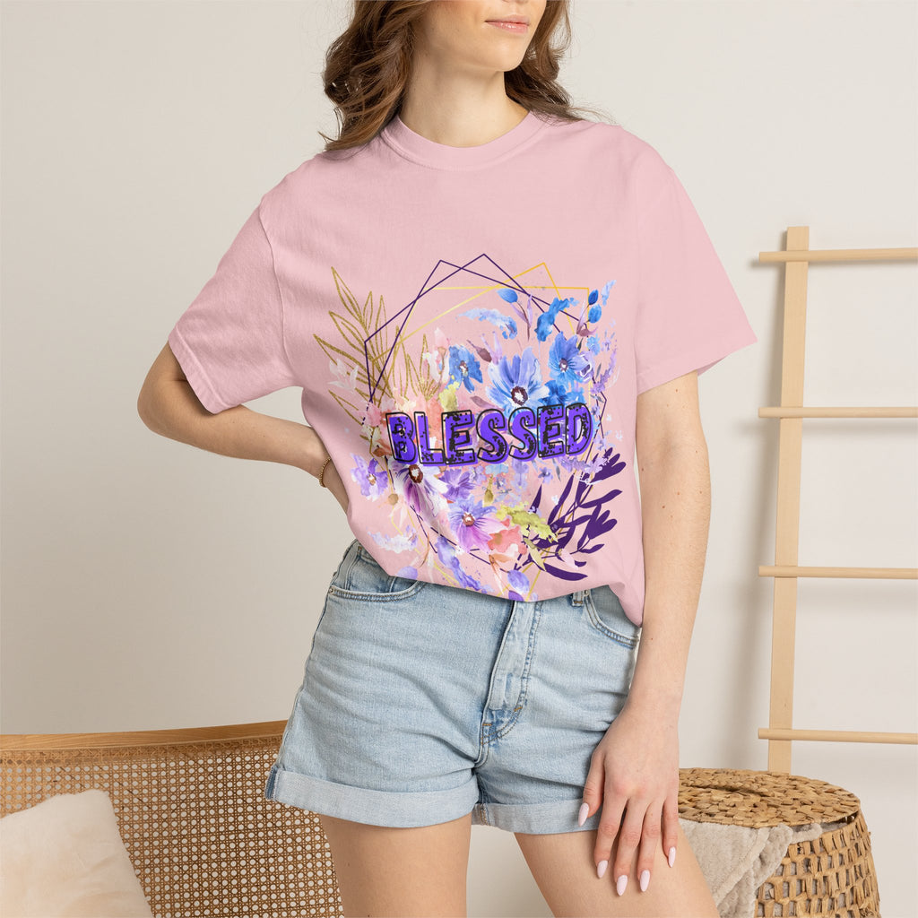 'Blessed'  — Floral T-Shirt