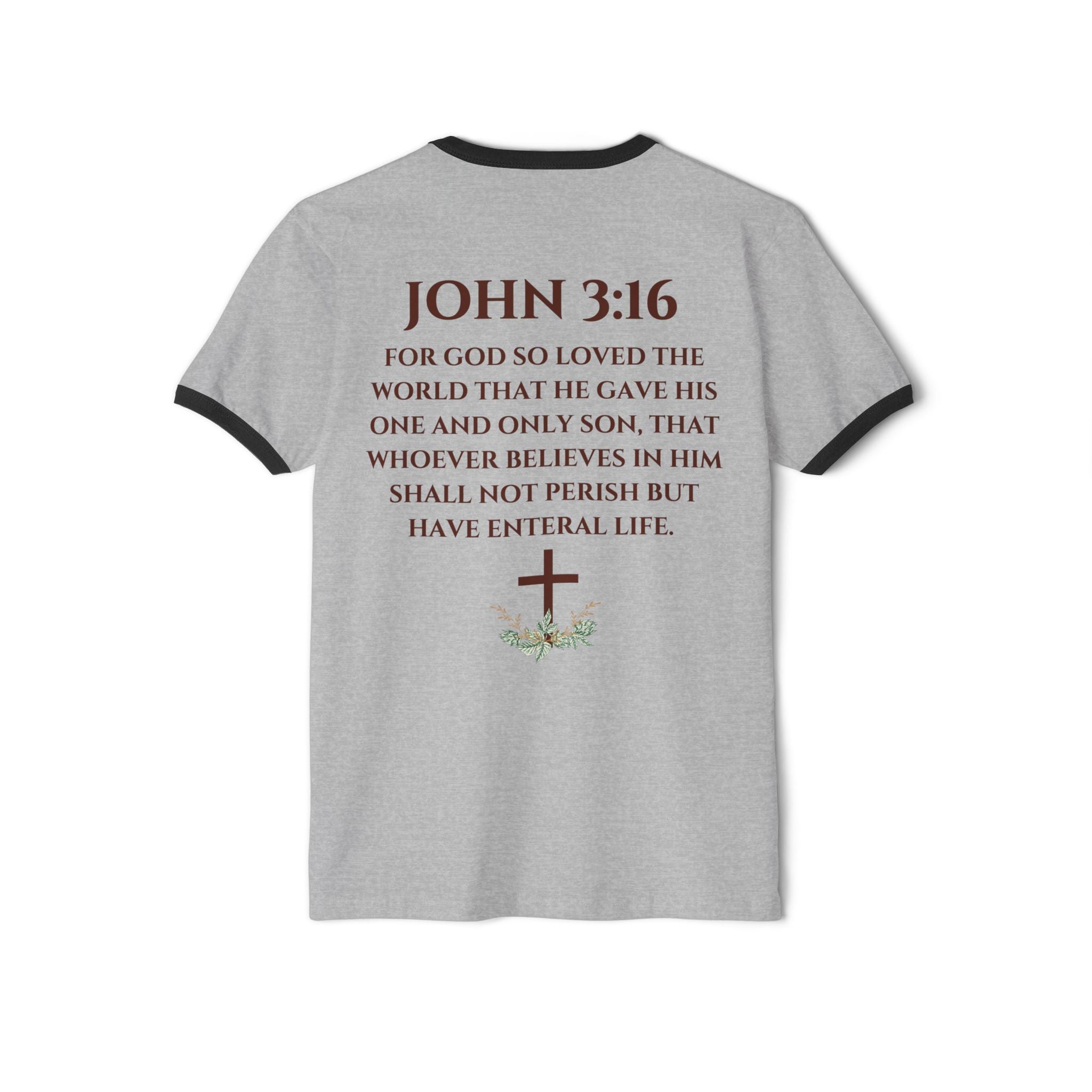 'Jesus The Lion & Lamb' - Ringer T-Shirt
