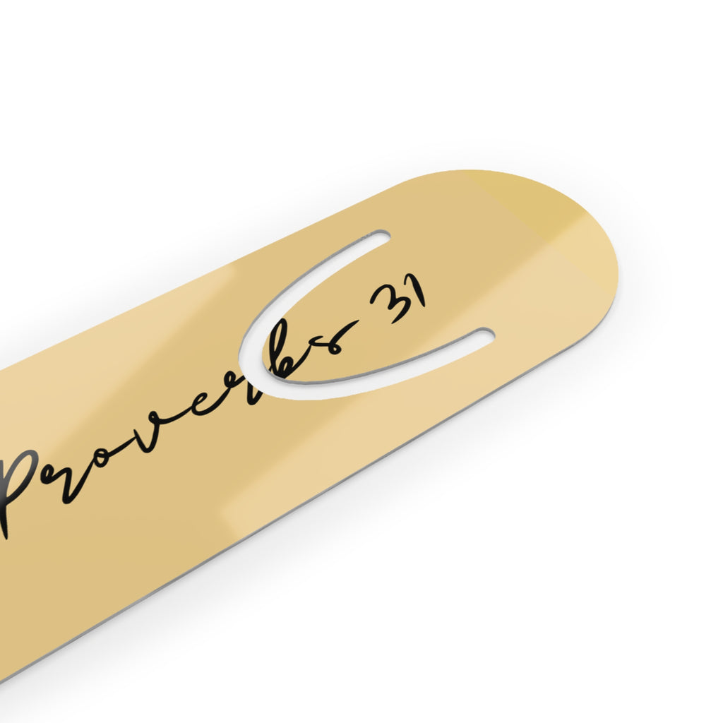 Proverbs 31:30: Gold Heart— Bookmark