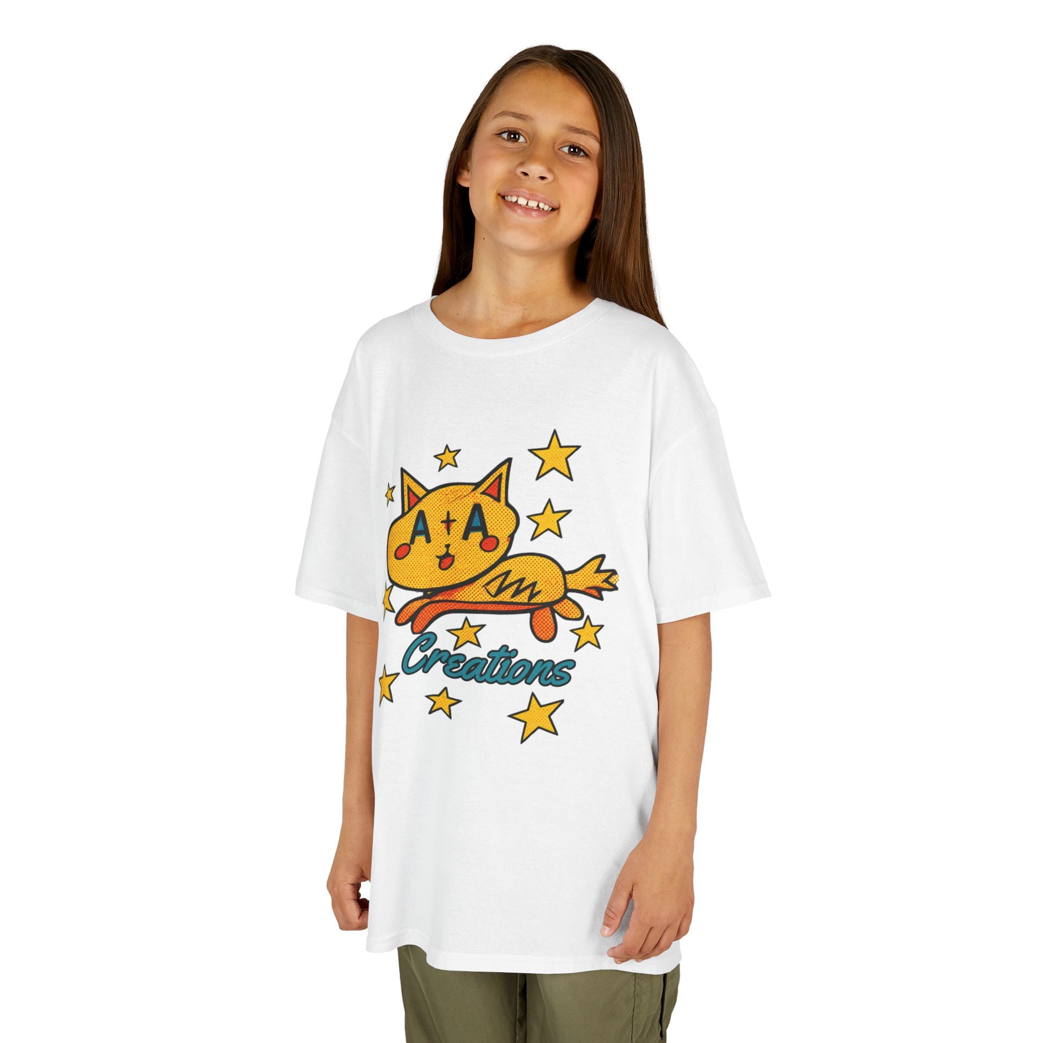 'A+A Creations' Star Gaze Kitty -  Kids Tee