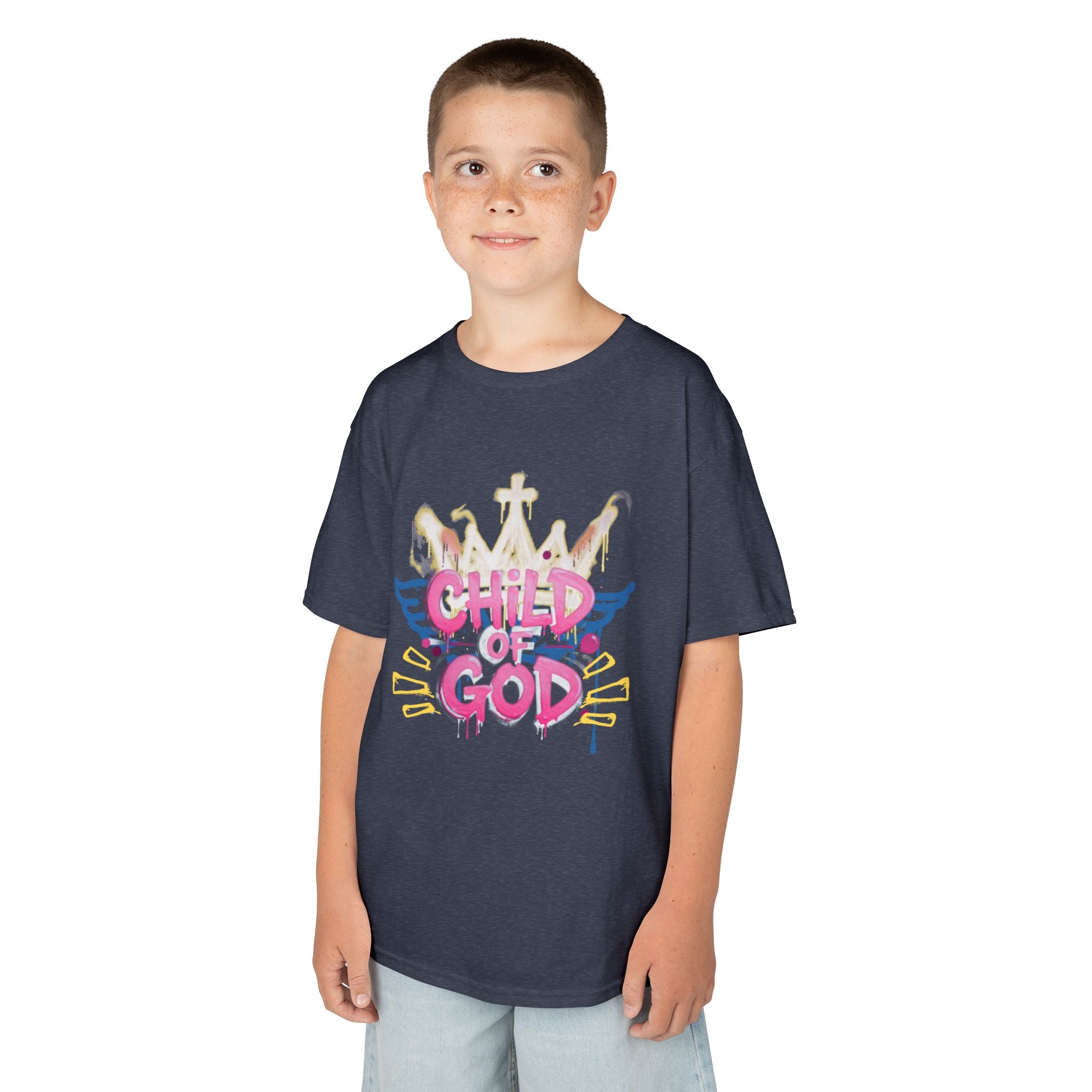 'Child of God' — Angel Wings Graphic Kids Tee