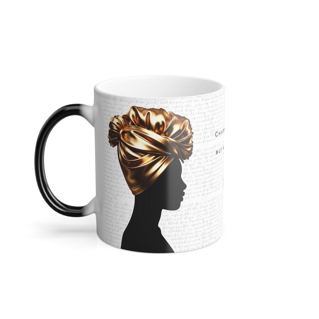Proverbs 31:30: Gold Headwrap - Color Morphing Mug (11oz)