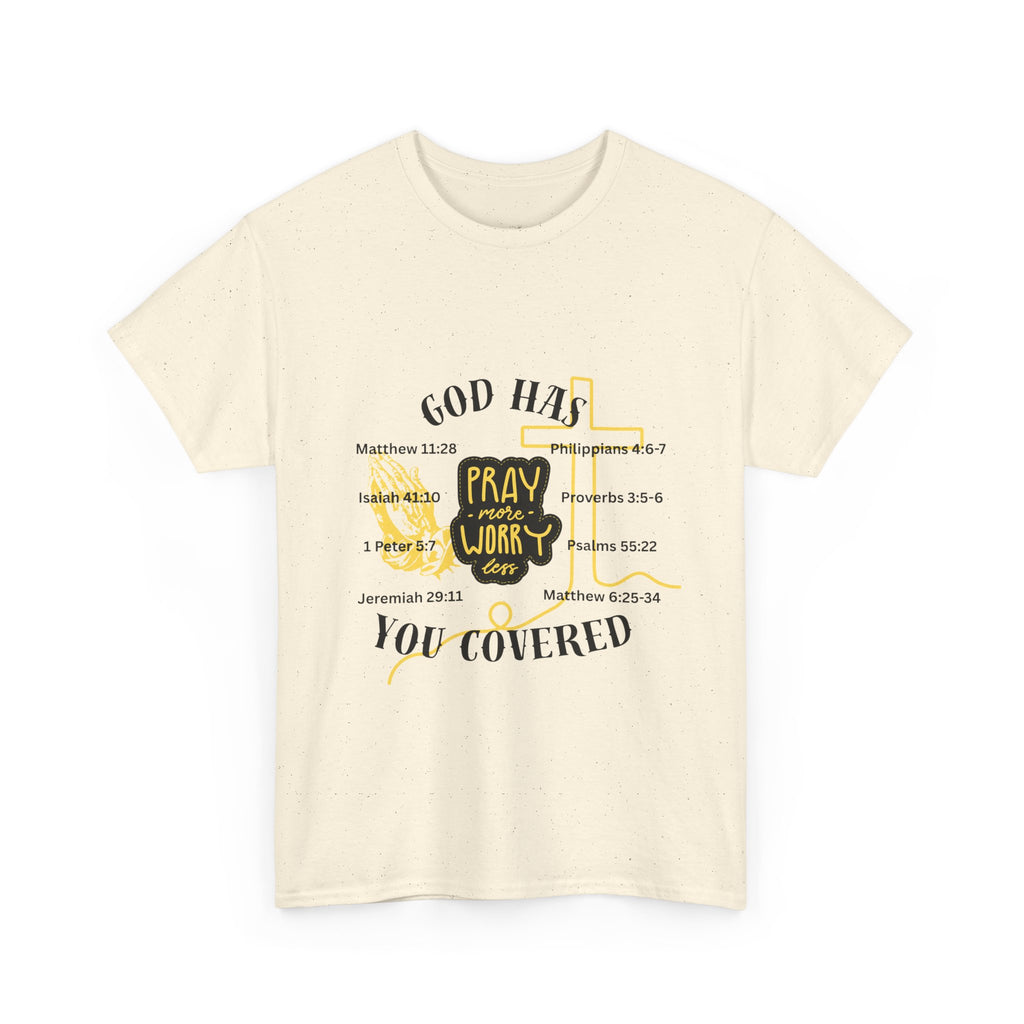 “Pray More, Worry Less” — T-Shirt