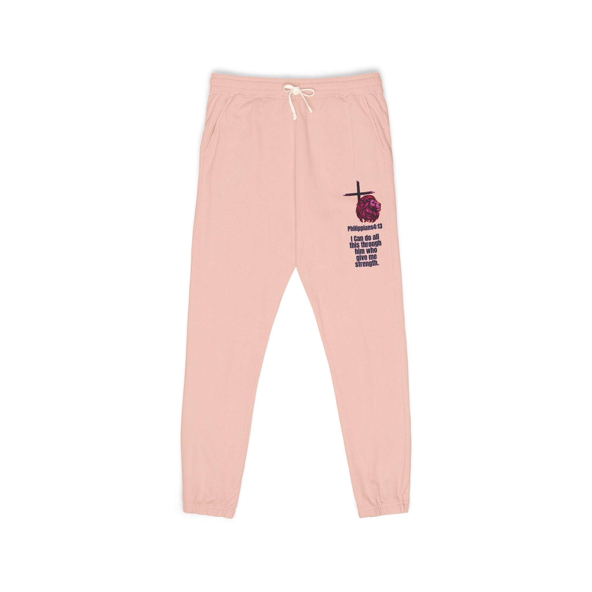 Philippians 4:13: Fleece Joggers