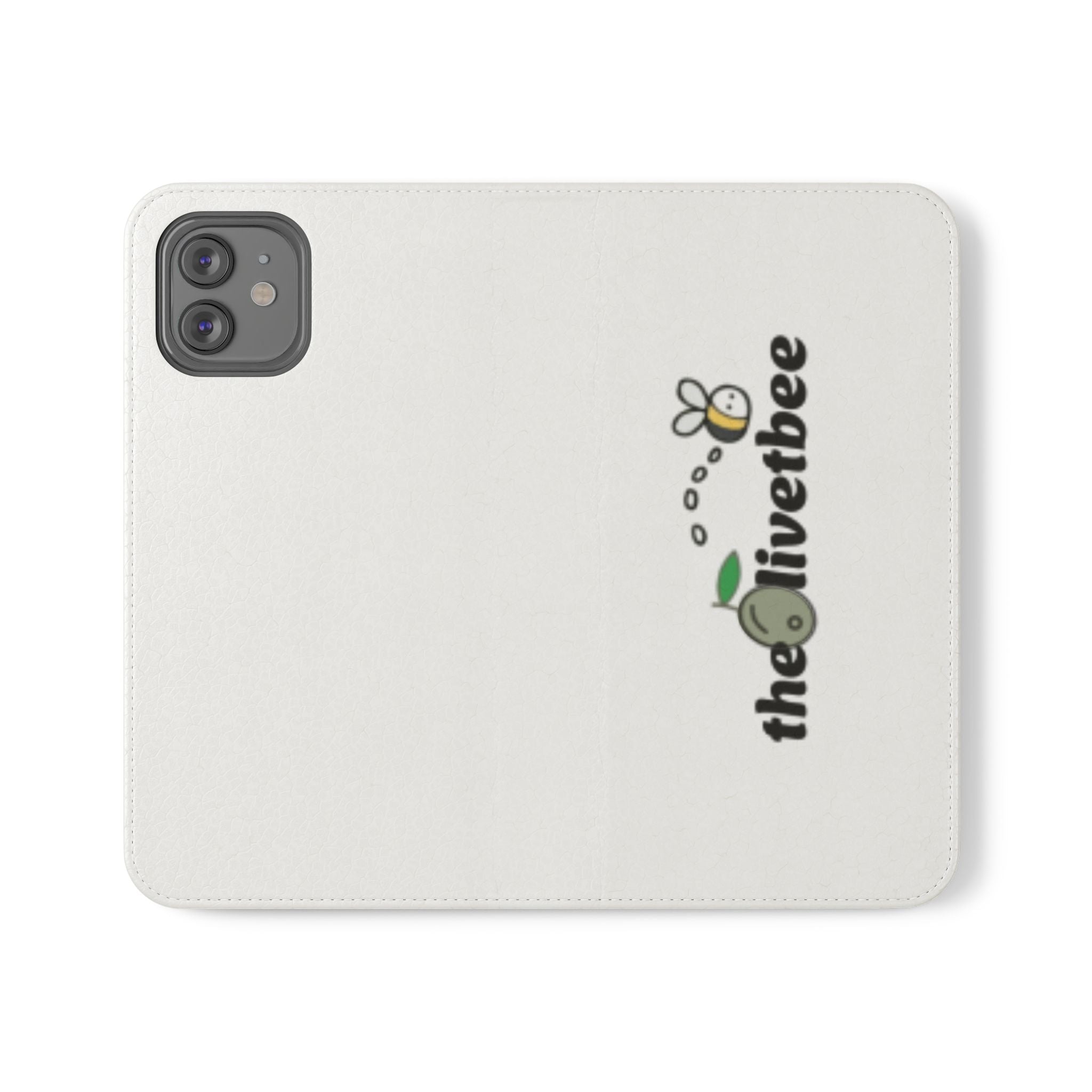 Flip Case Phone Wallet — 'theOlivetbee' Folio with Card Slots