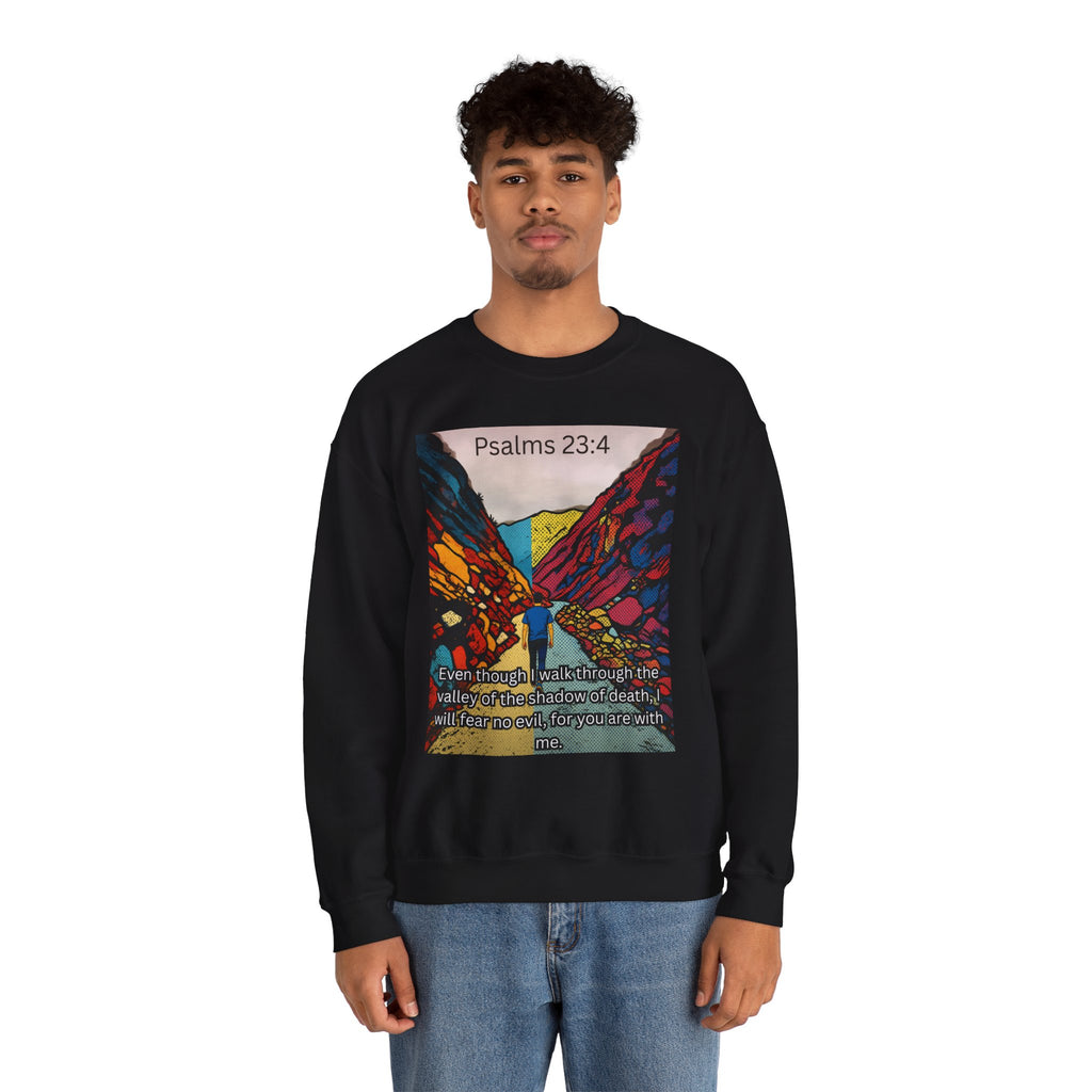 Psalm 23:4 — Crewneck Sweatshirt