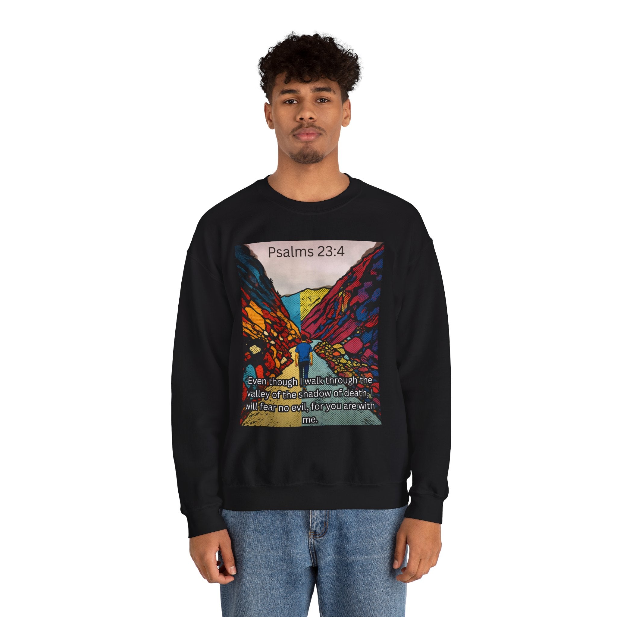 Psalm 23:4 — Crewneck Sweatshirt
