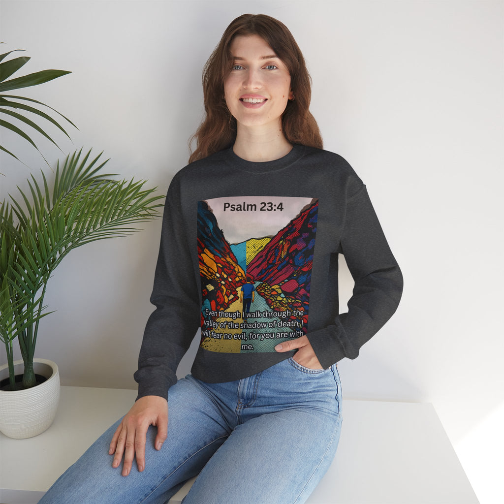 Psalm 23:4 — Crewneck Sweatshirt