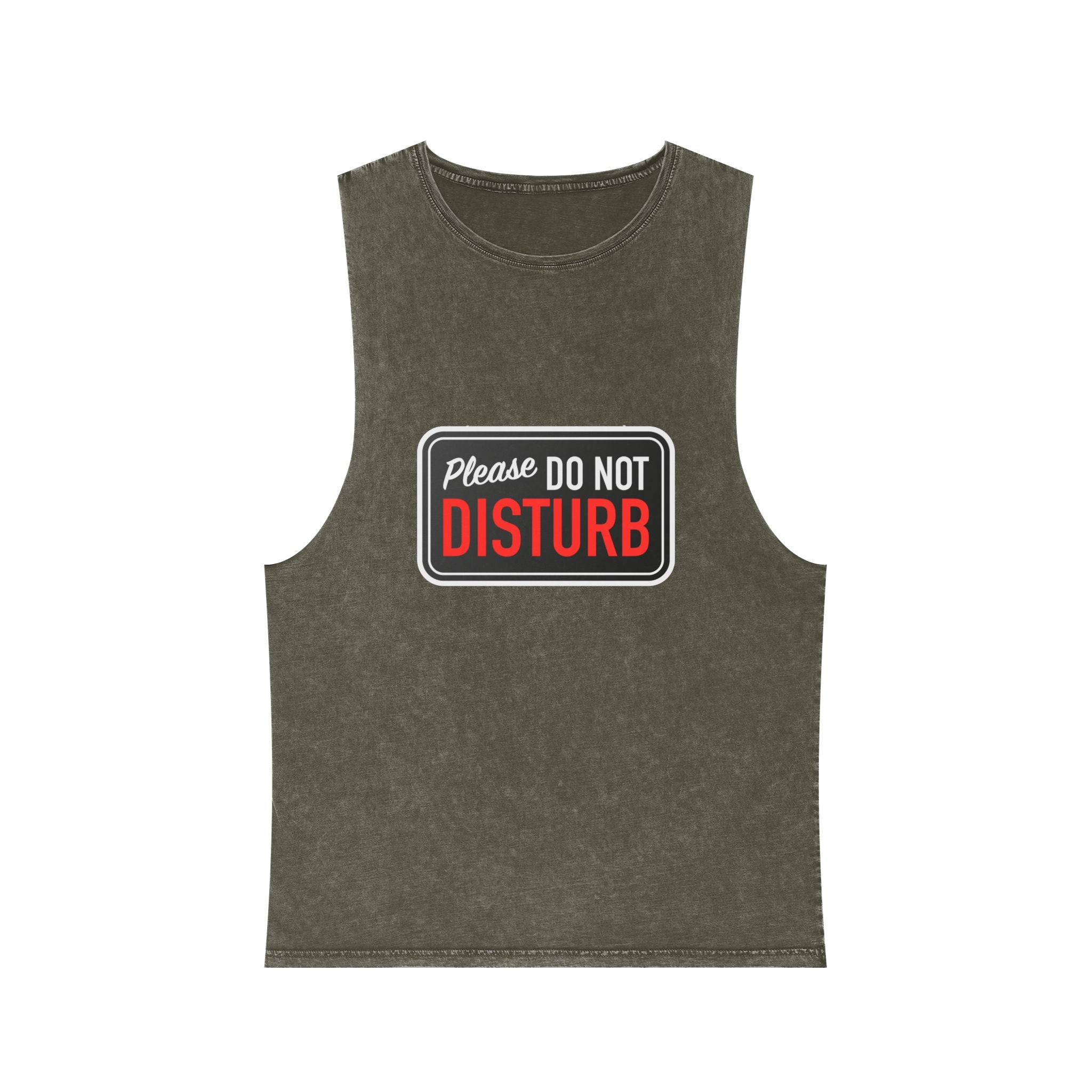 "Please Do Not Disturb: Got Gains & Jesus On My Mind" - Stonewash Tank Top