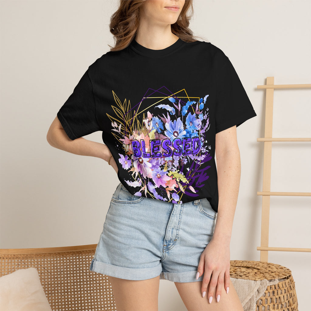 'Blessed'  — Floral T-Shirt