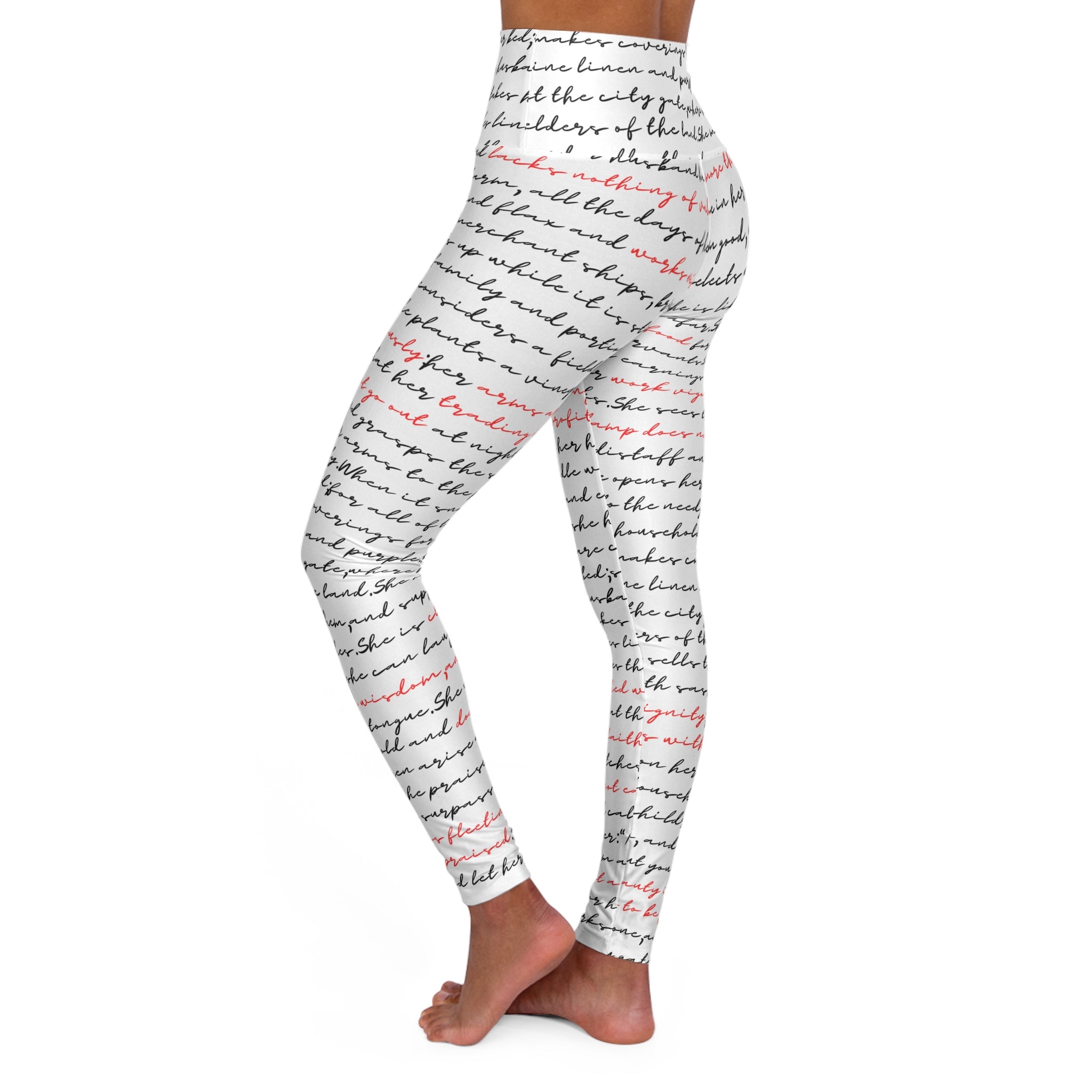 Proverbs 31 Woman  — High-Waist Yoga Leggings