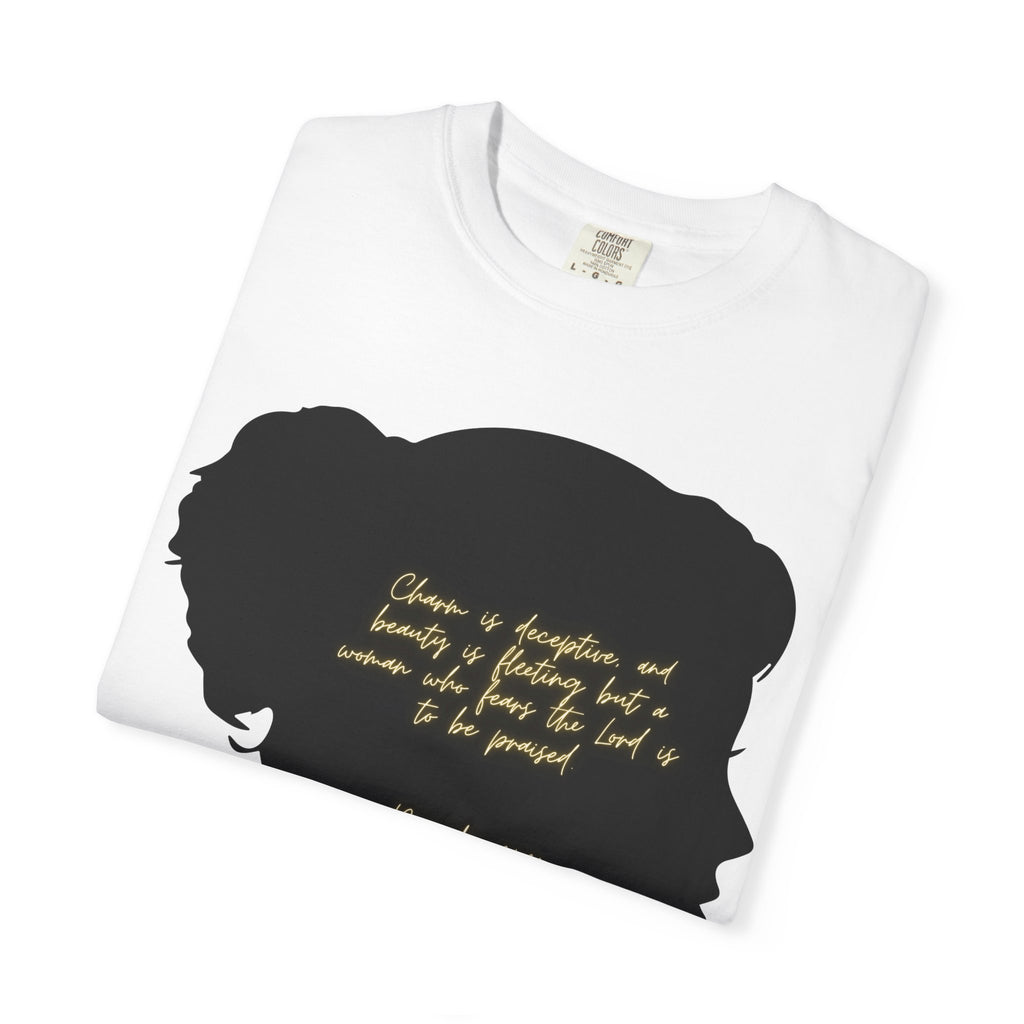 Proverbs 31:30 Gold Scarf - T-Shirt
