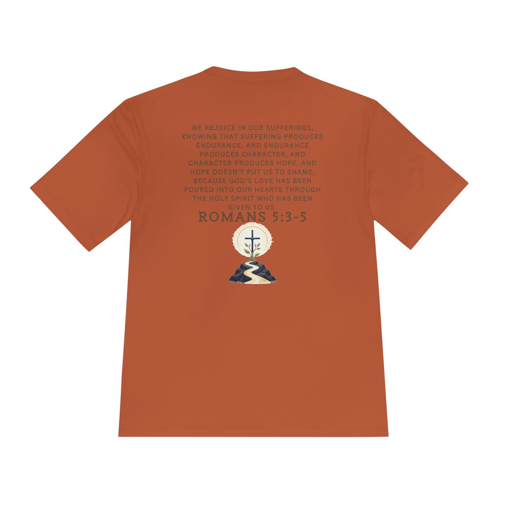Romans 5:3-5 Christian workout T-Shirt