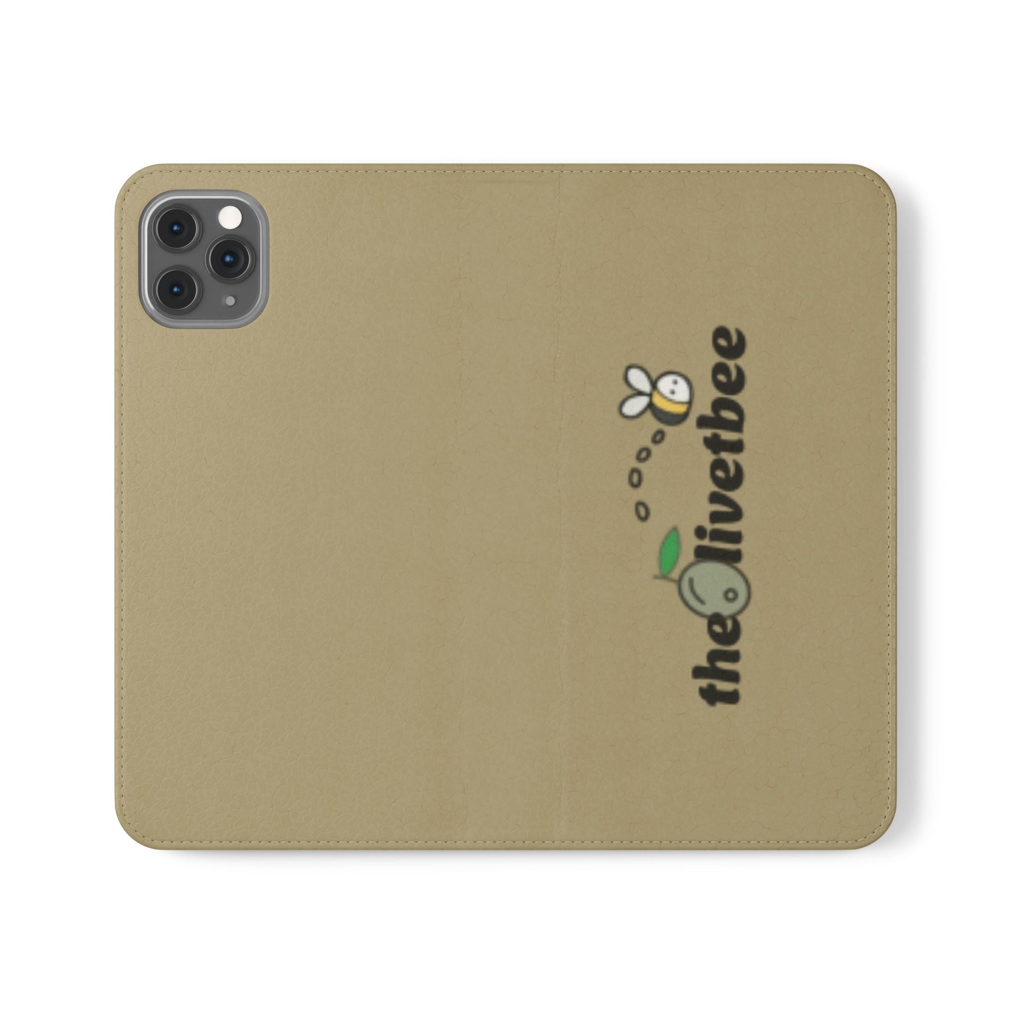 Flip Case Phone Wallet — 'theOlivetbee' Logo Folio Cover with Card Slots