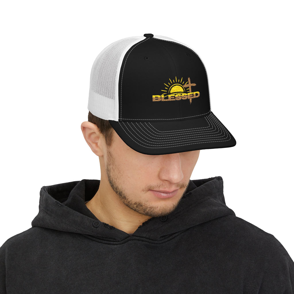 'Blessed' Sunrise Trucker Cap