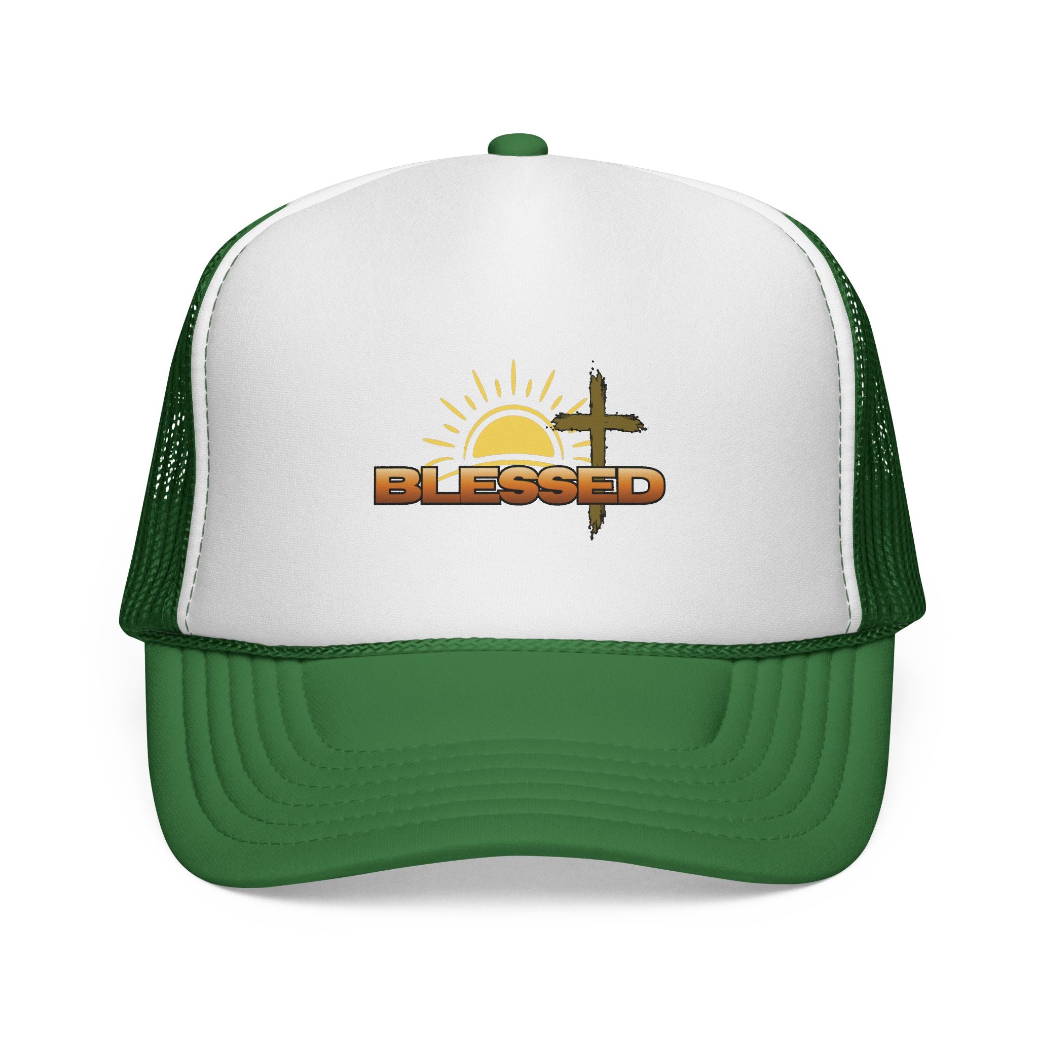 'Blessed' Sunrise Bold Trucker Cap