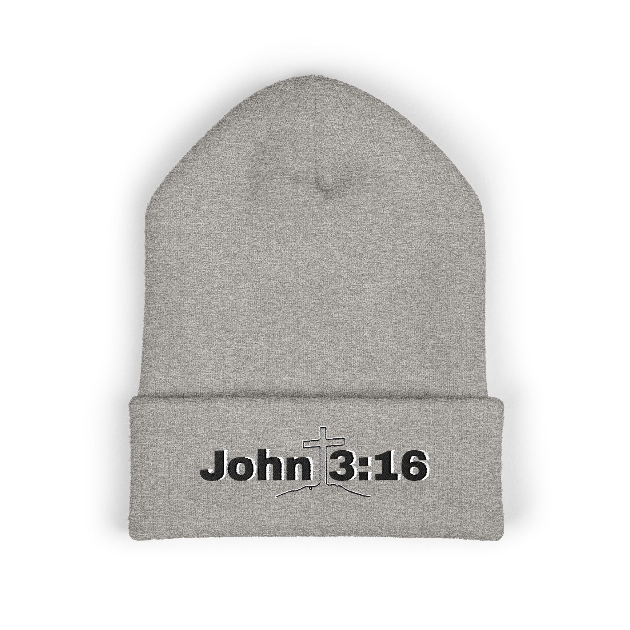 John 3:16 Embroidered Cuffed Beanie
