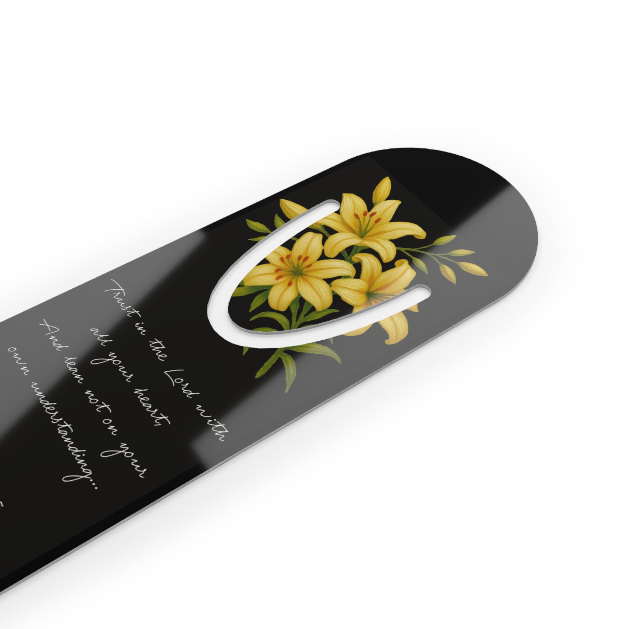 Floral Proverbs 3:5 - Bookmark