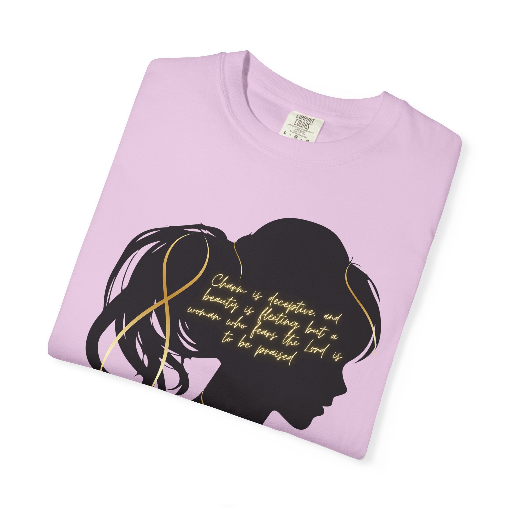 Proverbs 31:30 Gold Heart- T-Shirt