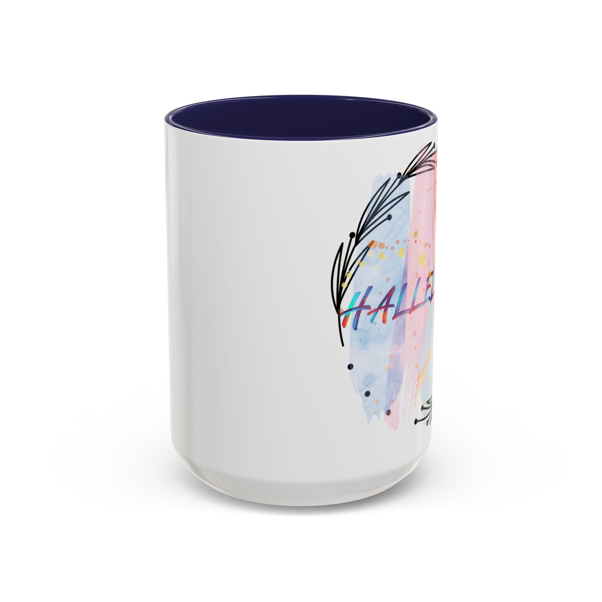 'Hallelujah'  —  Watercolor Accent Coffee Mug (11/15oz)