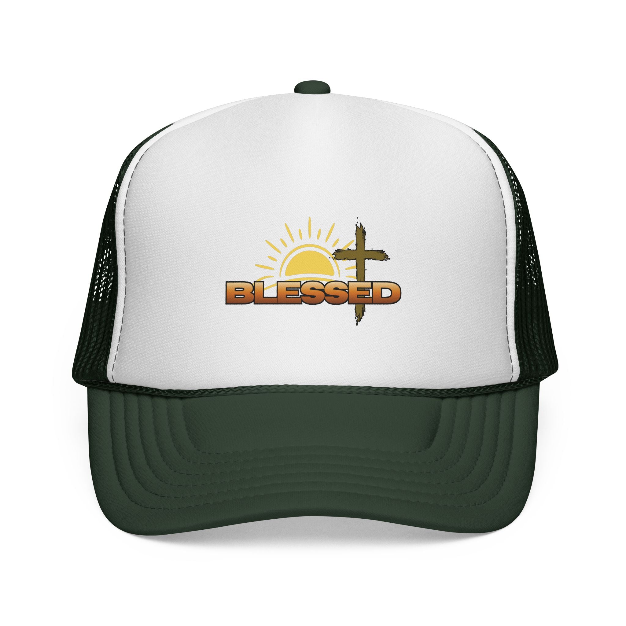 'Blessed' Sunrise Bold Trucker Cap