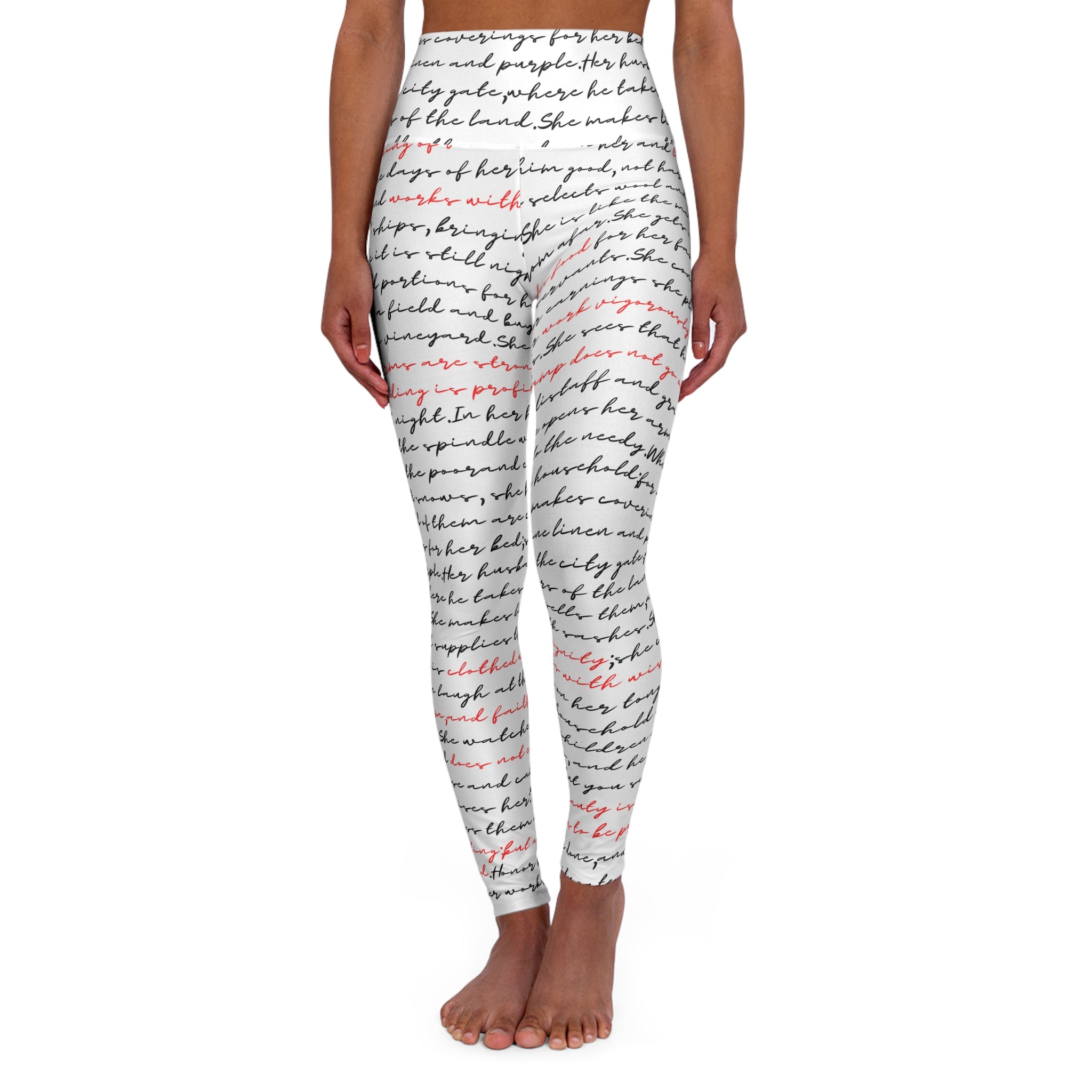 Proverbs 31 Woman  — High-Waist Yoga Leggings