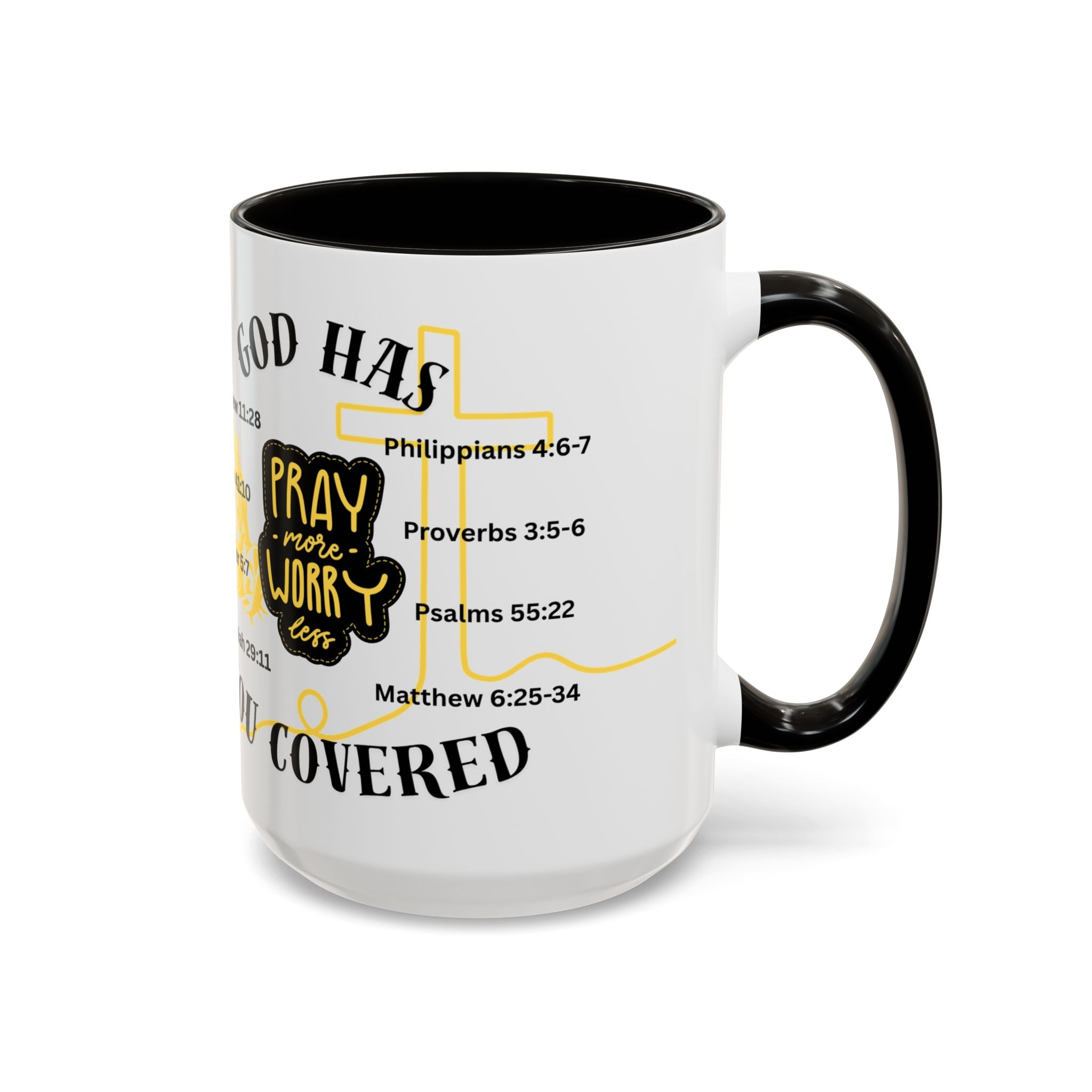 "Pray More, Worry Less" Mug  (11oz/15oz)