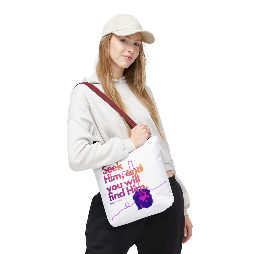 "Seek Him" Tote Bag