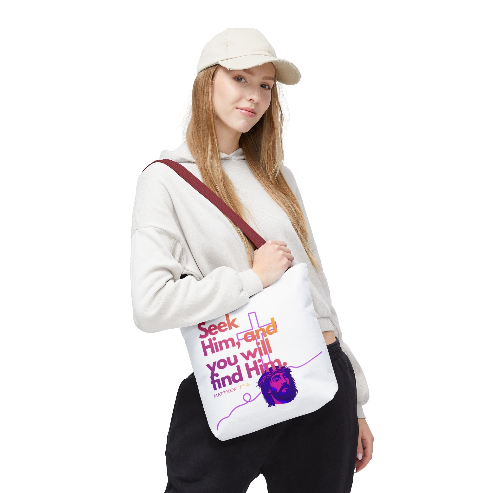 "Seek Him" Tote Bag