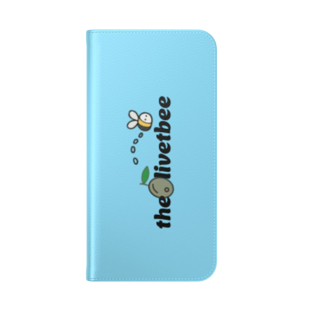 Blue 'theOlivetbee' Flip Phone Case