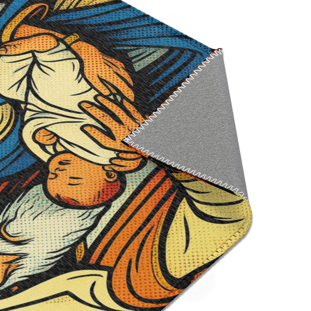 Abraham, Sarah, & Issac Pop Art Area Rug