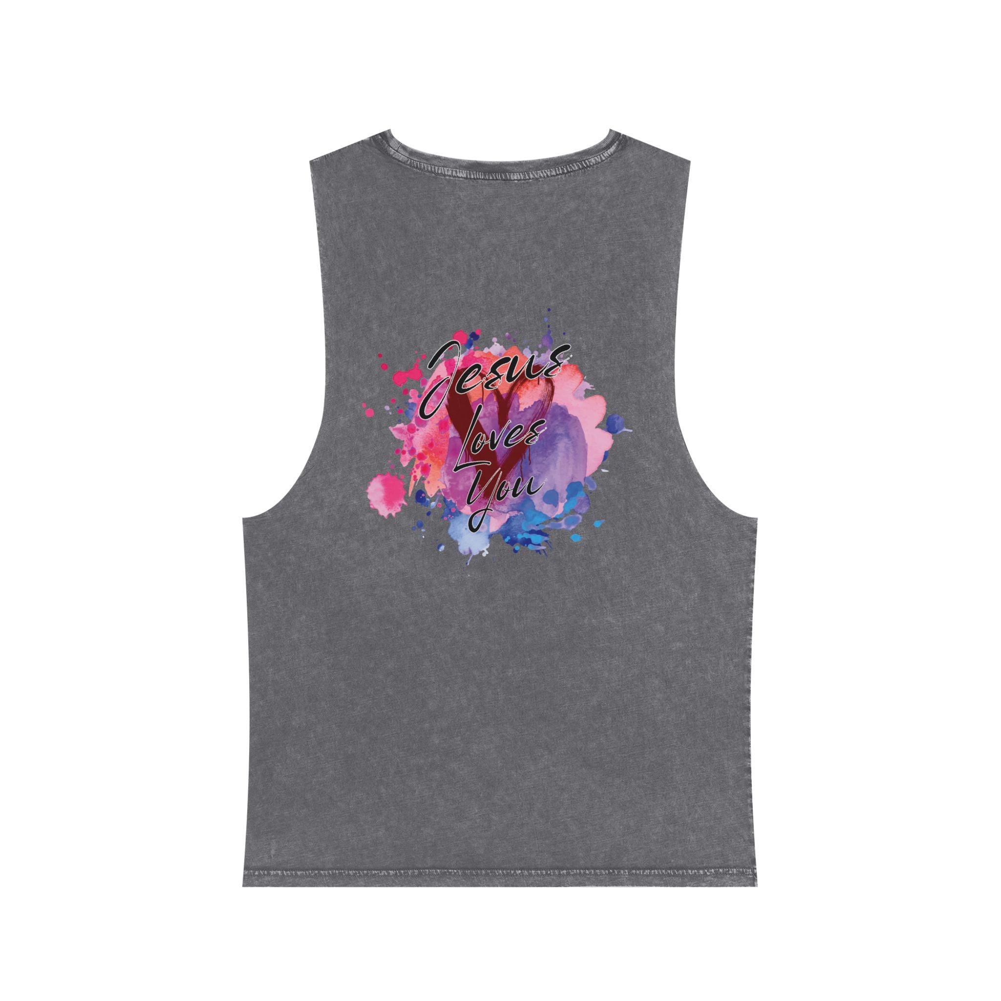 "Jesus Loves You" Stonewash Tank