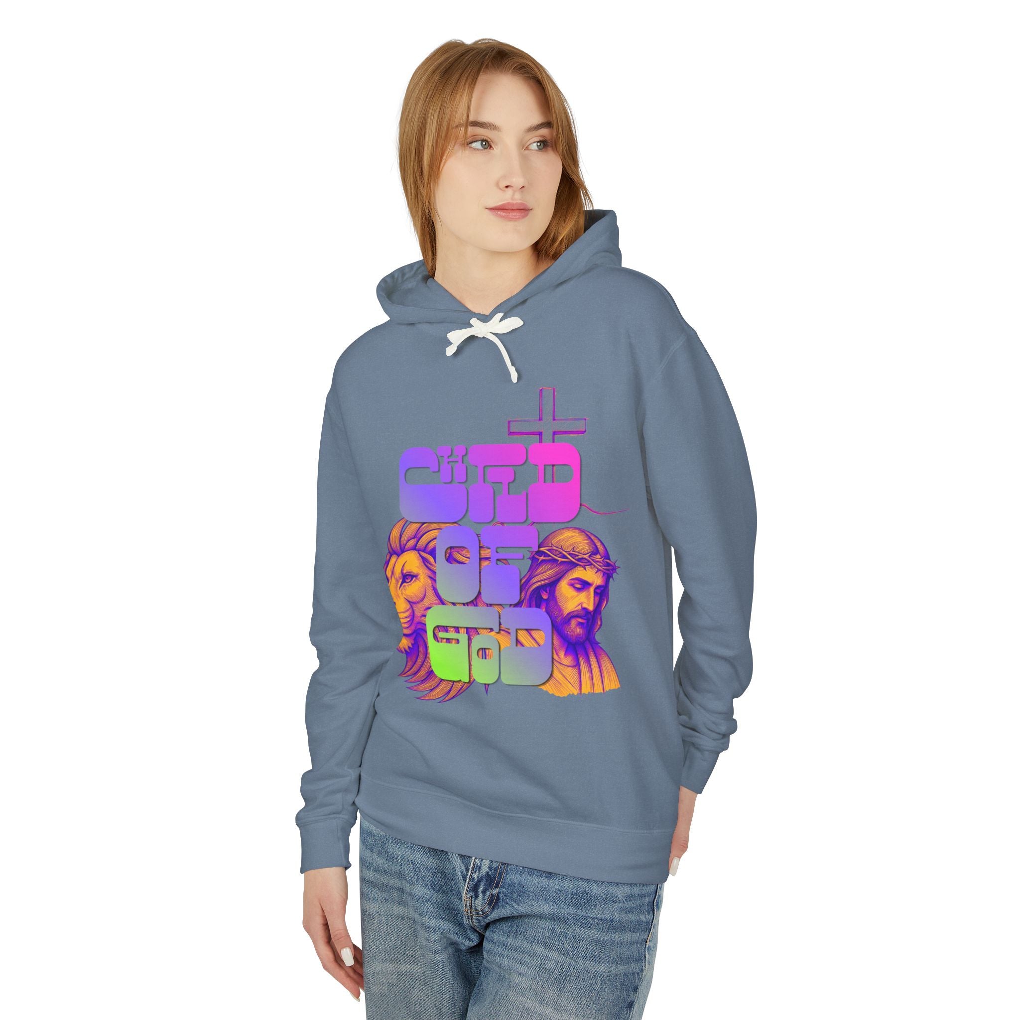 'Child Of God' Lightweight Hooded Sweatshirt