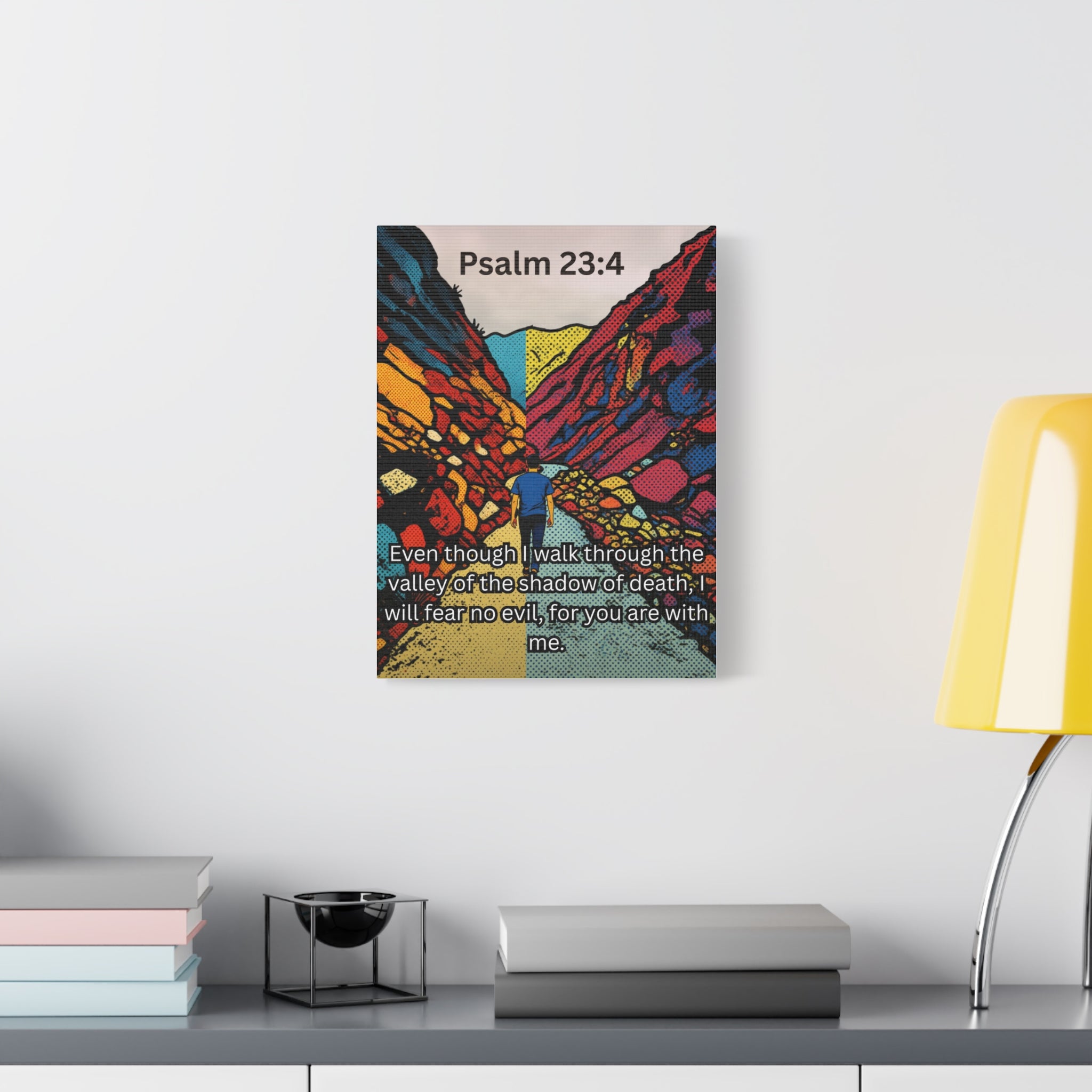 Psalm 23:4 - Wall Canvas