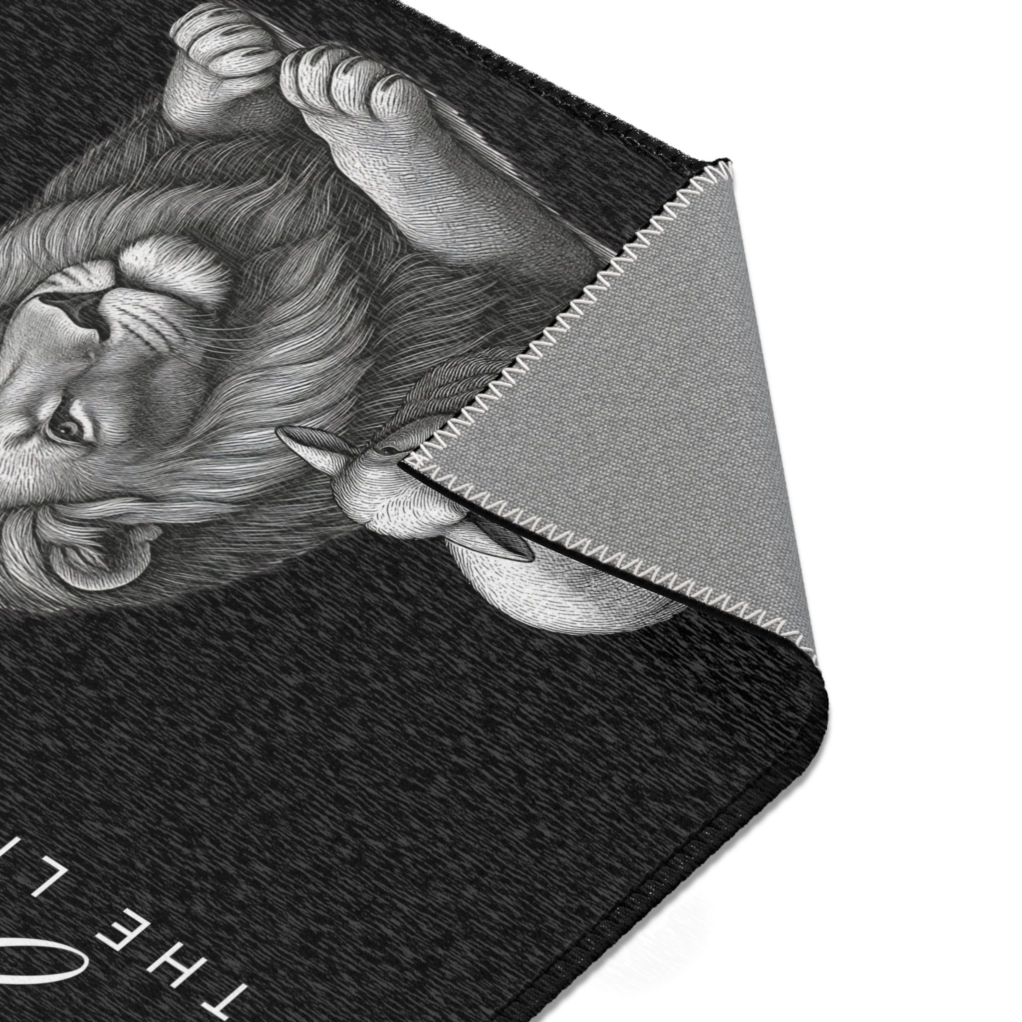 "Jesus: The Lion & The Lamb" —  Area Rugs (4 types & sizes)
