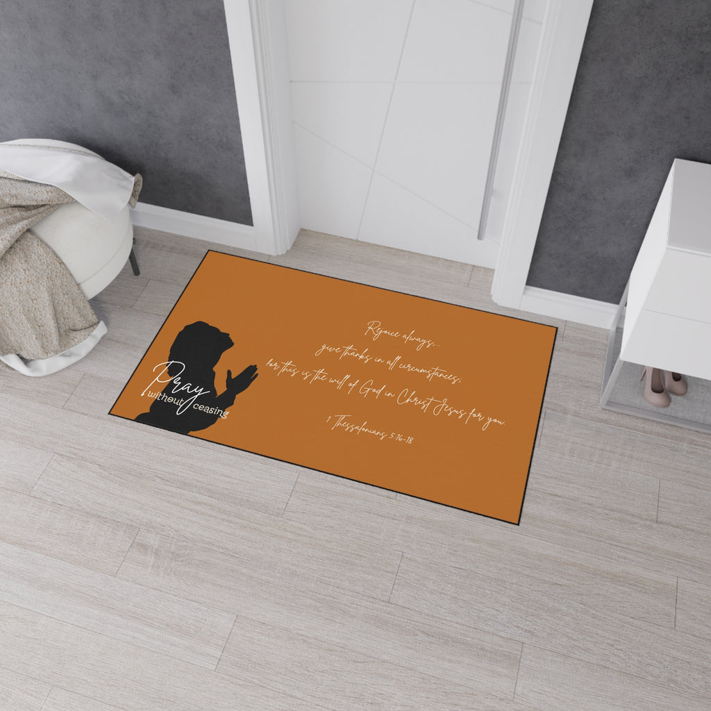 "Pray Without Ceasing"  —  Floor Mat (2 Types)