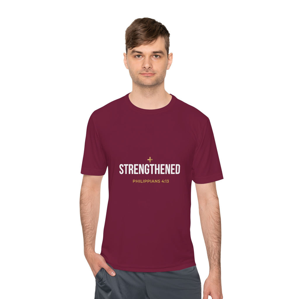 Philippians 4:13: 'Strengthen' Moisture-Wicking Tee