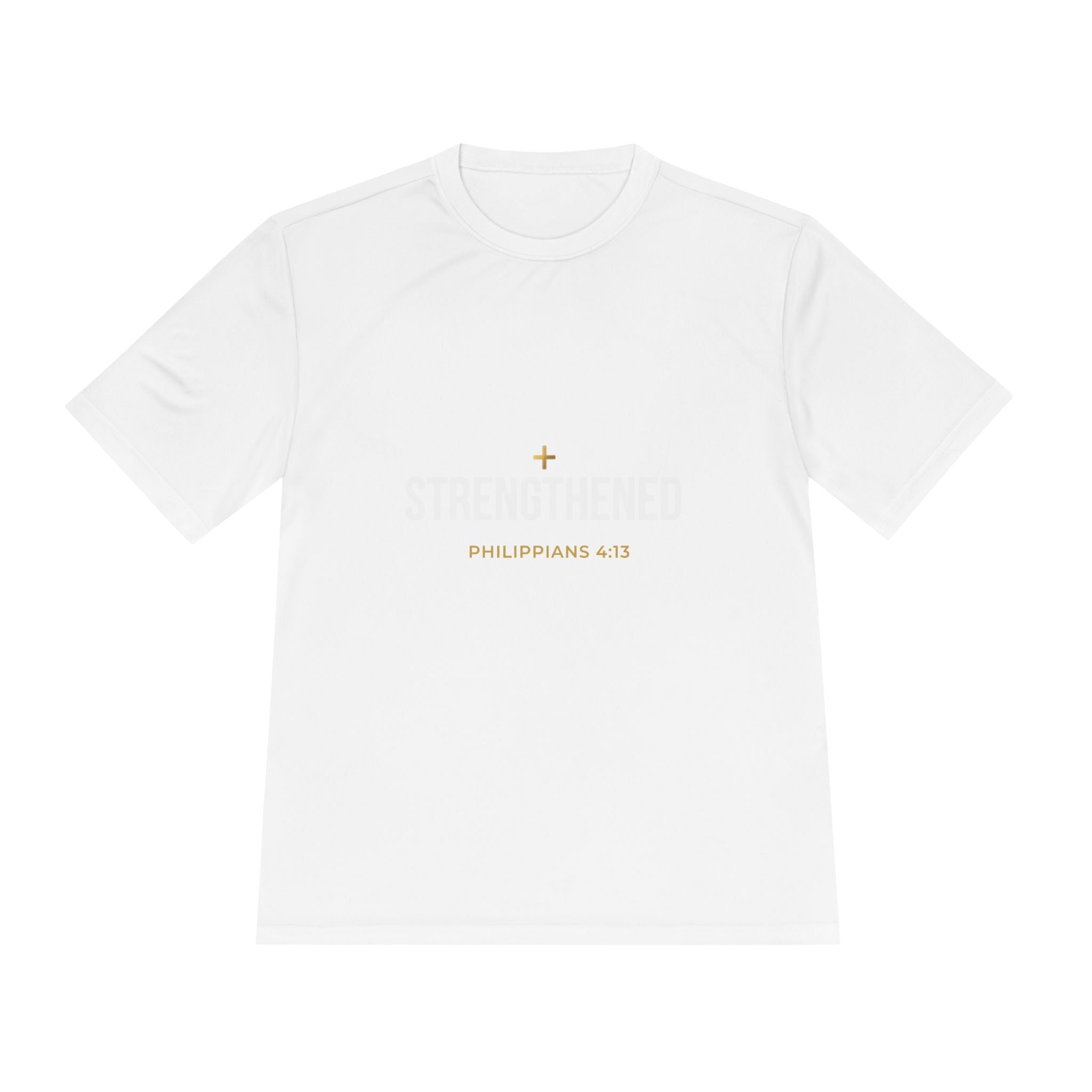 Philippians 4:13: 'Strengthen' Moisture-Wicking Tee