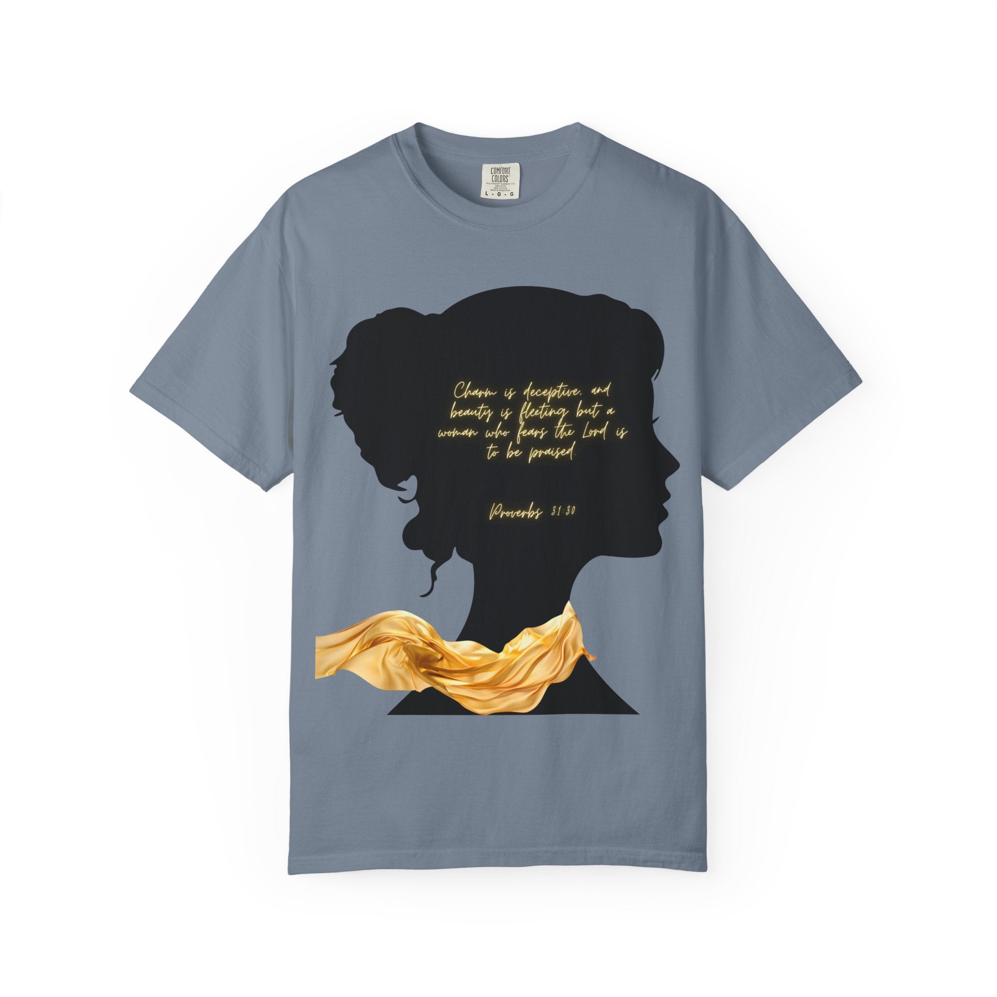 Proverbs 31:30 Gold Scarf - T-Shirt