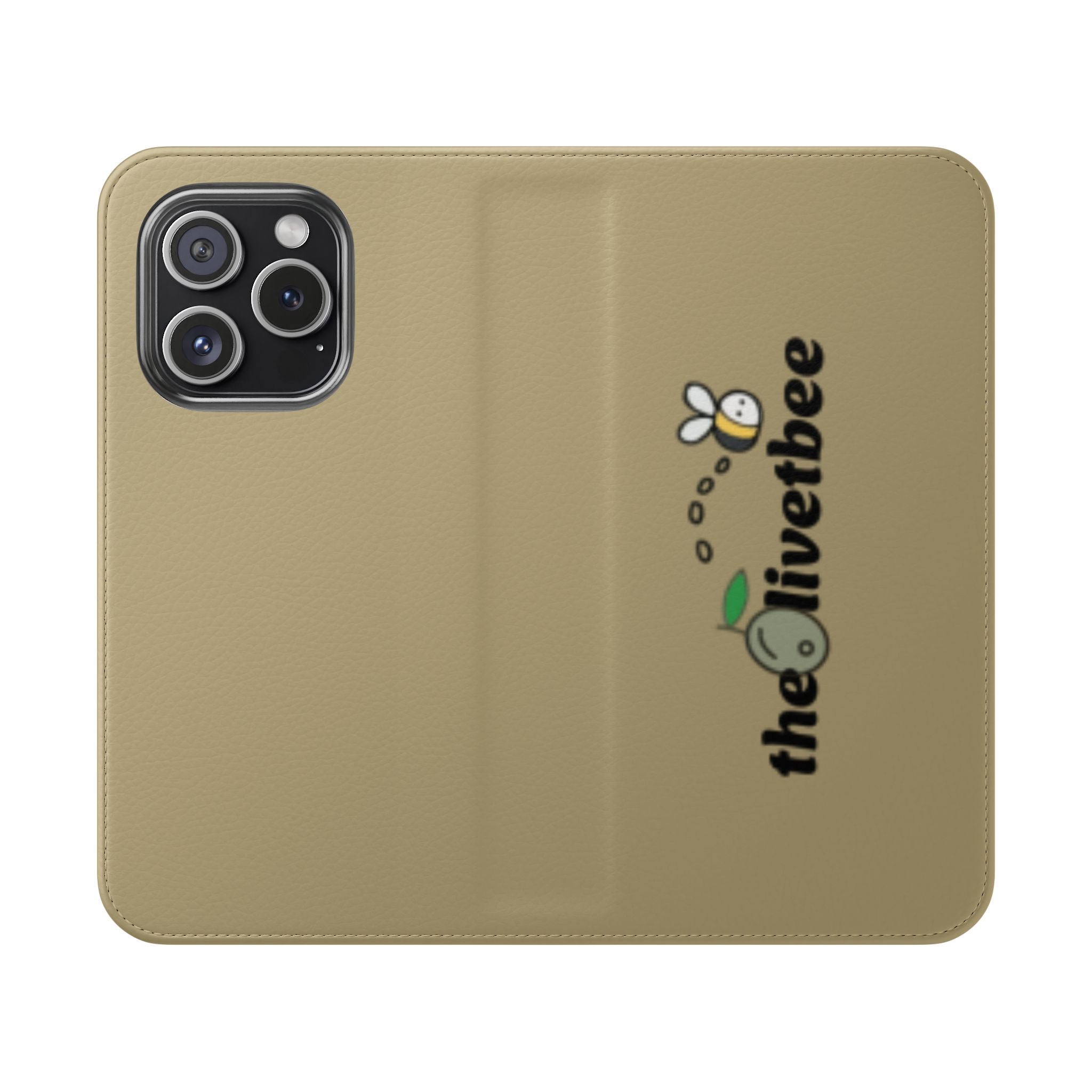 Flip Case Phone Wallet — 'theOlivetbee' Logo Folio Cover with Card Slots