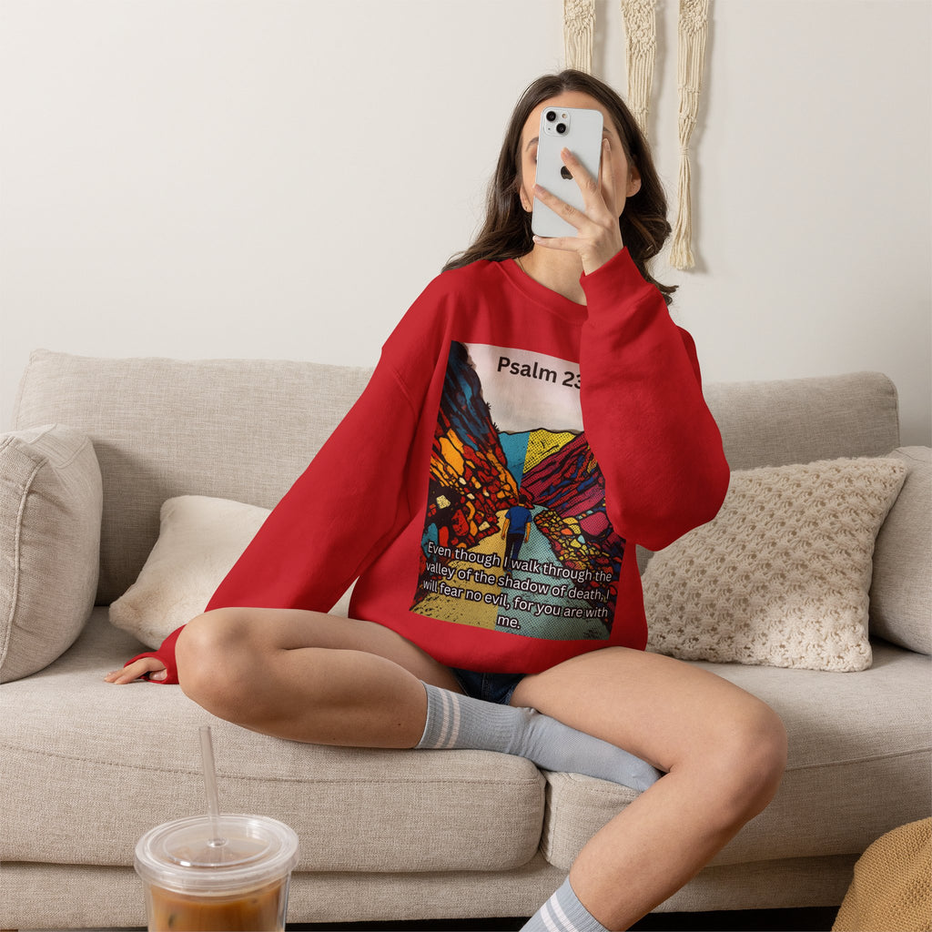 Psalm 23:4 — Crewneck Sweatshirt