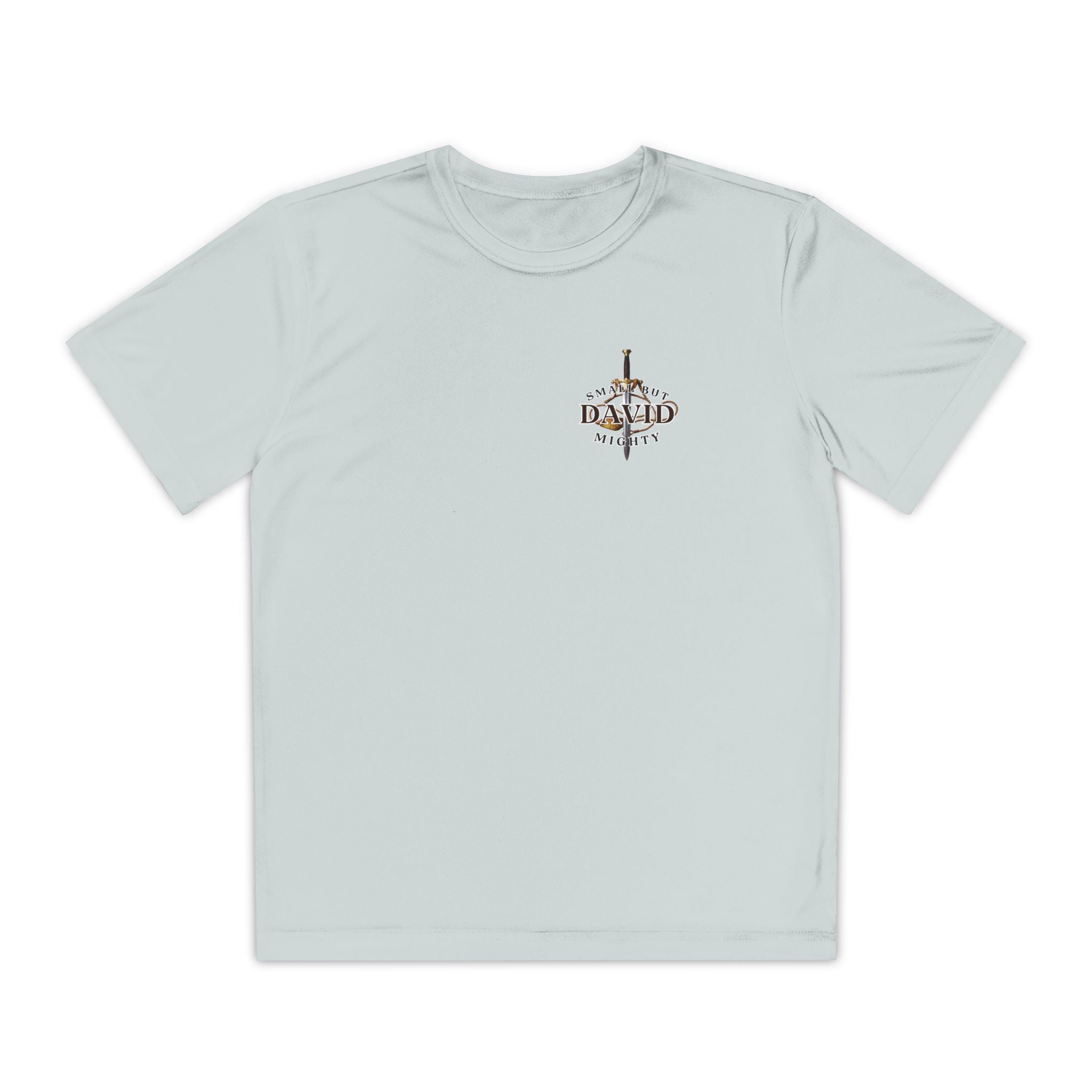 1 Timothy 4:12: 'Small But Mighty' Stones Youth Competitor Tee
