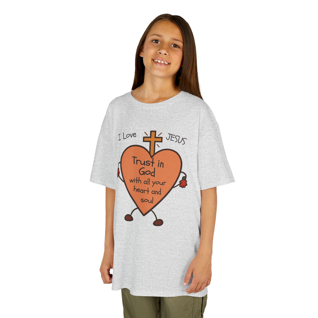 "Trust In God With Your Heart and Soul" - Kids Tee