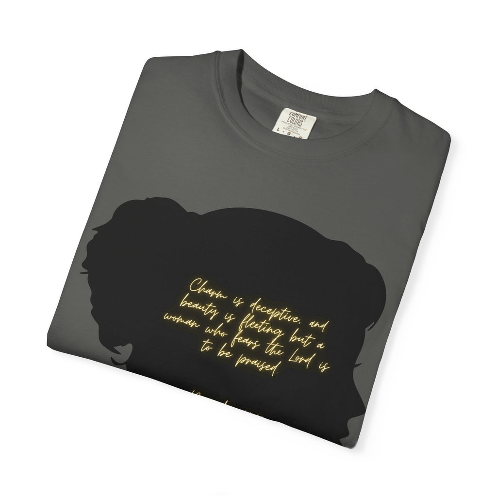 Proverbs 31:30 Gold Scarf - T-Shirt