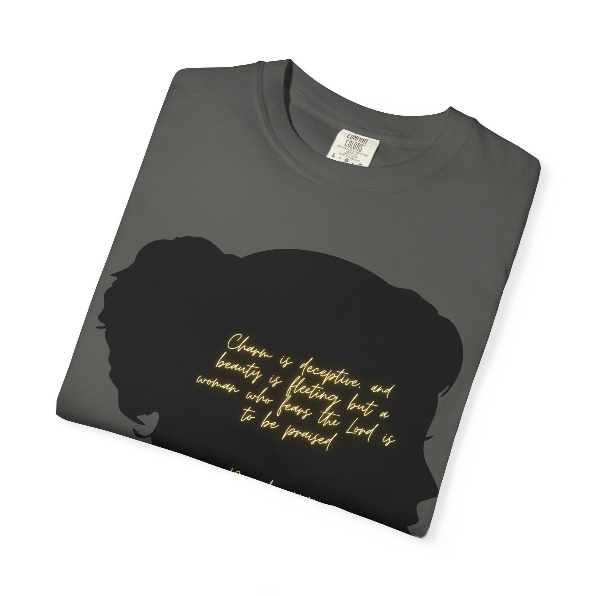 Proverbs 31:30 Gold Scarf - T-Shirt