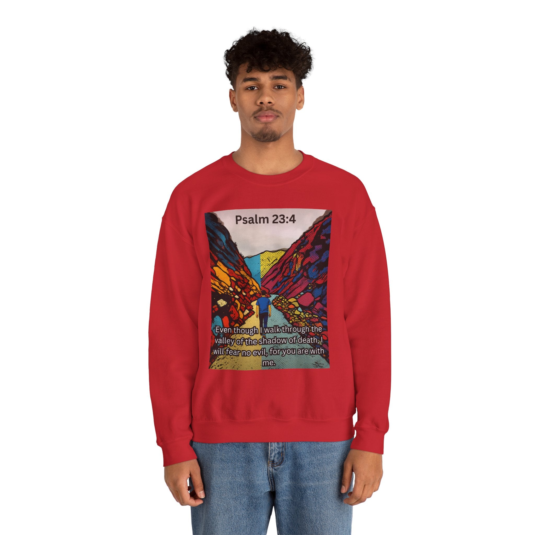 Psalm 23:4 — Crewneck Sweatshirt